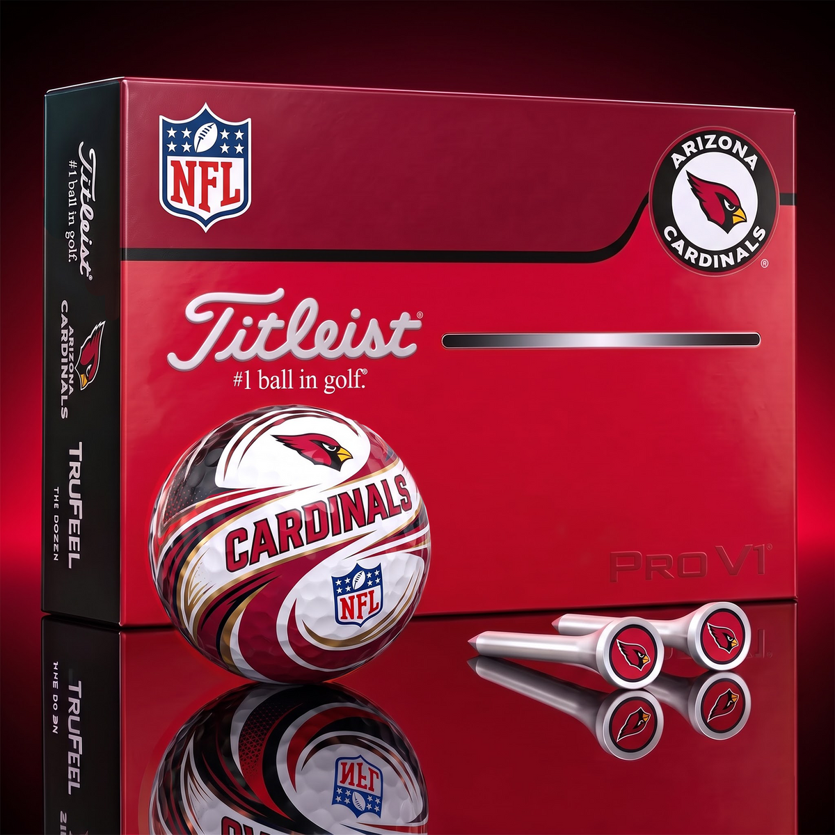 AC x 1-of-1 Custom NFL Golf Balls And Tees Gift Set