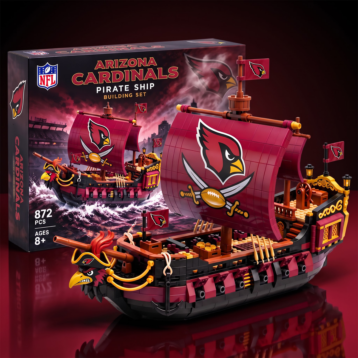 AC x NFL 50th Anniversary Pirate Ship Building Set