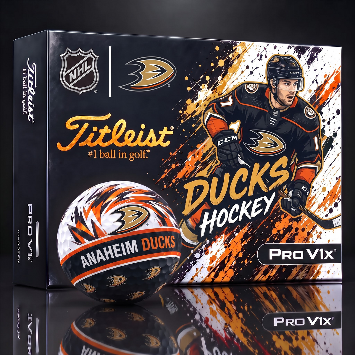 ANA X Custom NHL Dynamic Paint Splatter Golf Balls