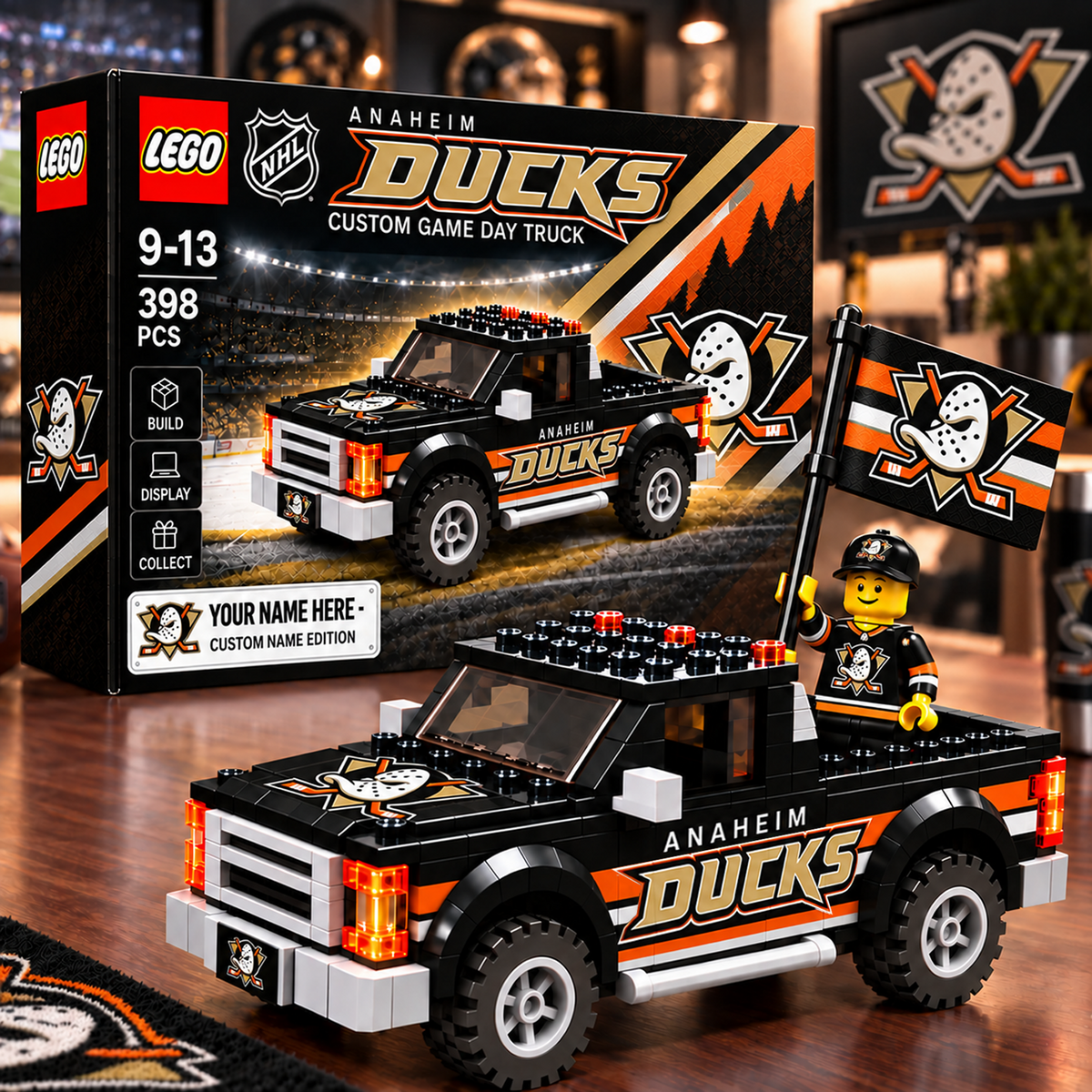 ANA x NHL Building Blocks Truck Toy Set V2