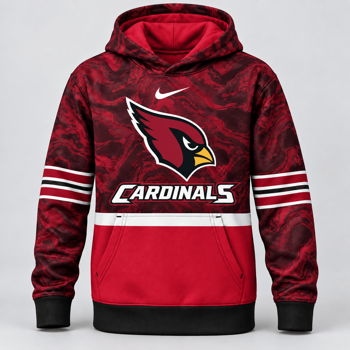 ARI Premium NFL Camo Colorblock Pullover Hoodie