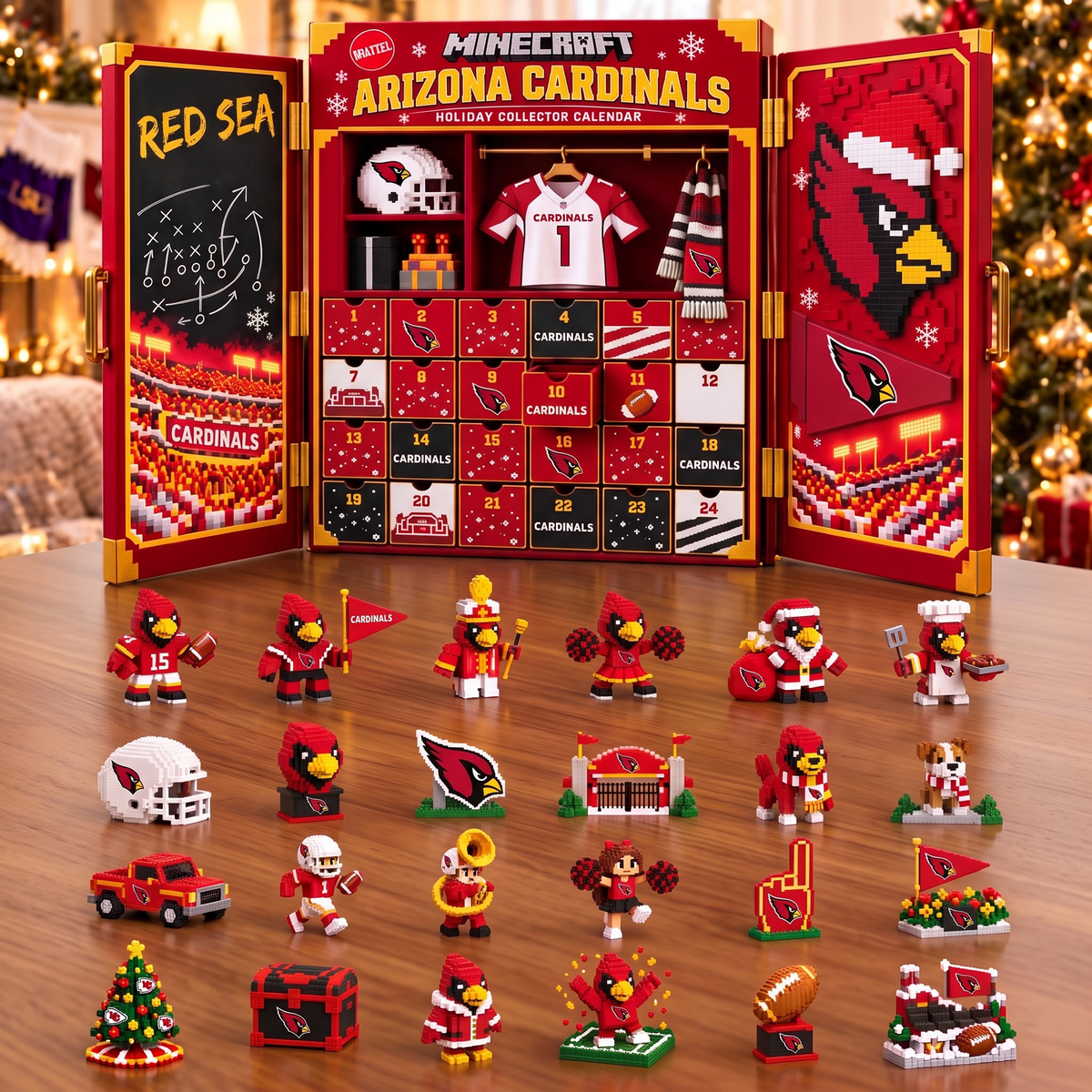 ARI x 1-of-1 Custom NFL Team Christmas Advent Calendar Blind Box Set
