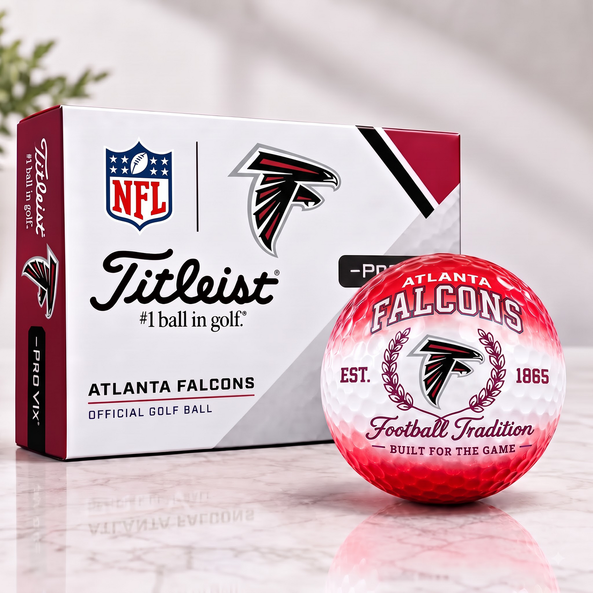 ATL X Custom NFL Football Tradition Golf Ball Set
