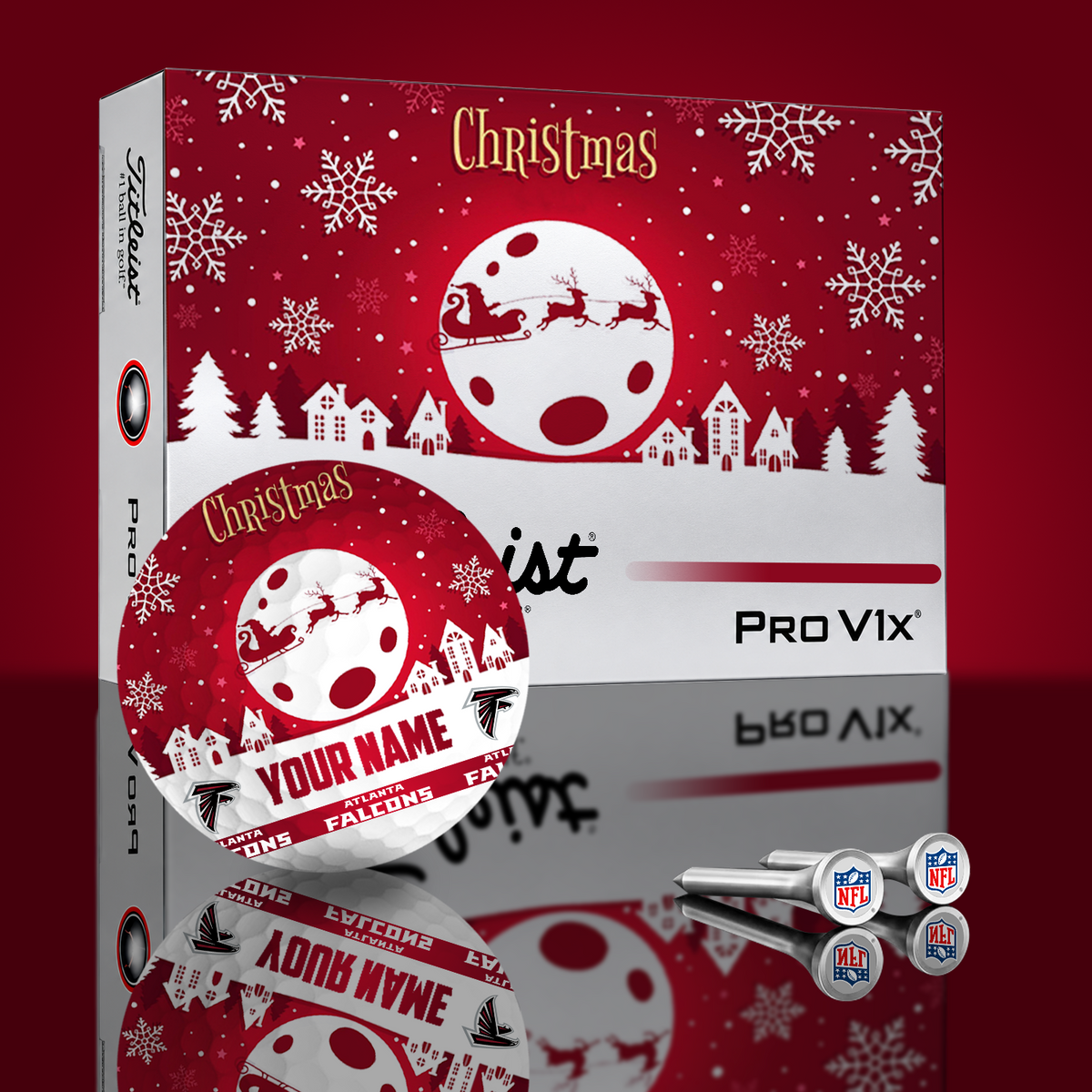 ATL x NFL PERSONALIZED GOLF BALL LIMITED EDITION V3