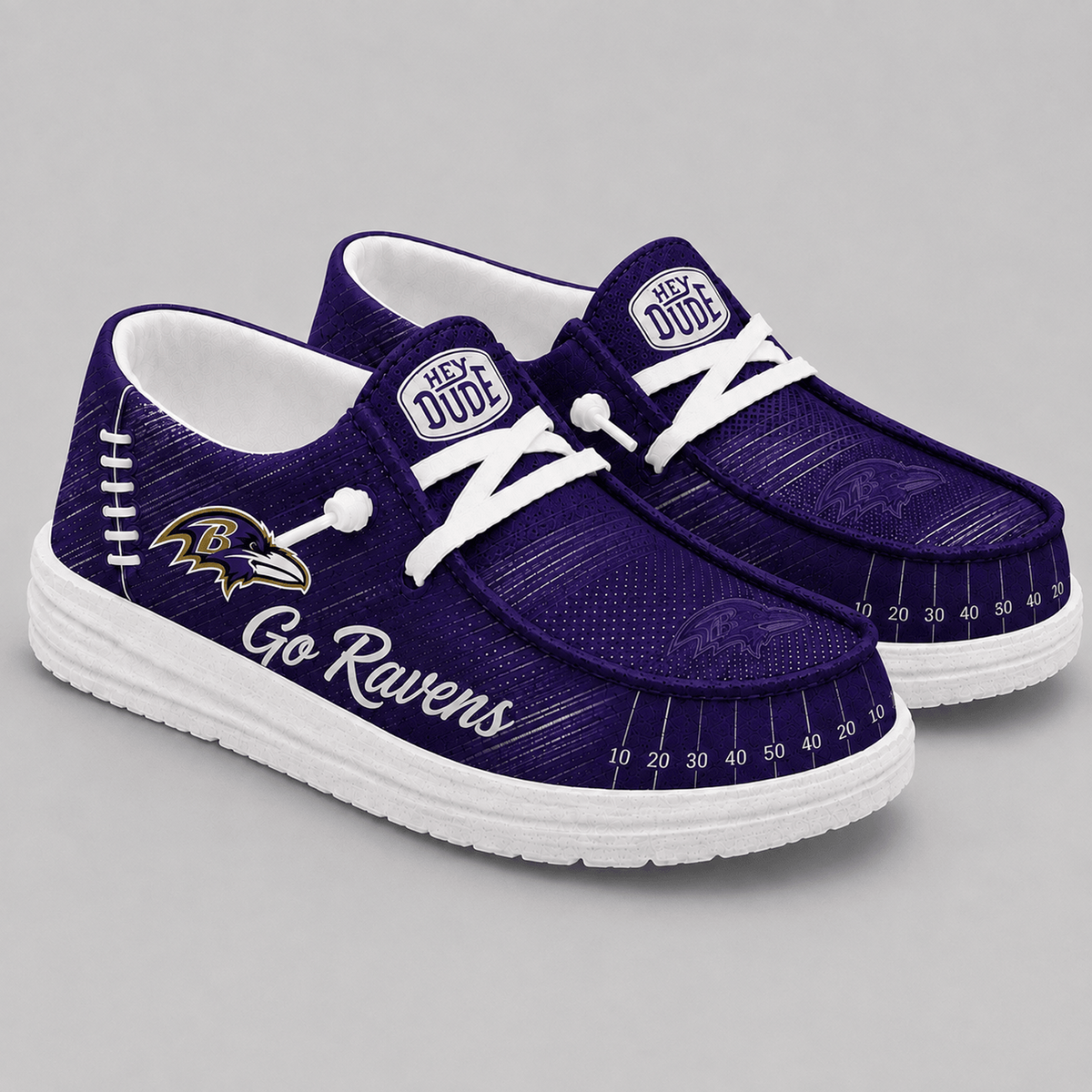 BAL Premium NFL Football Field Fan Loafer Shoes