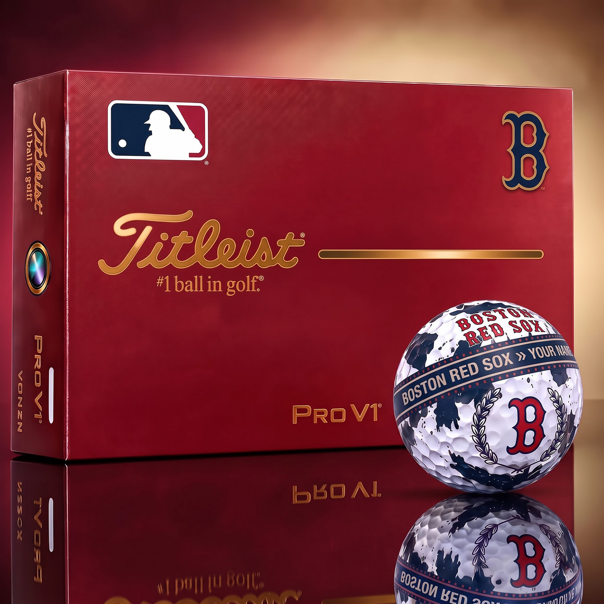 BOS X Premium MLB Titleist Pro V1 Golf Ball Set 1809