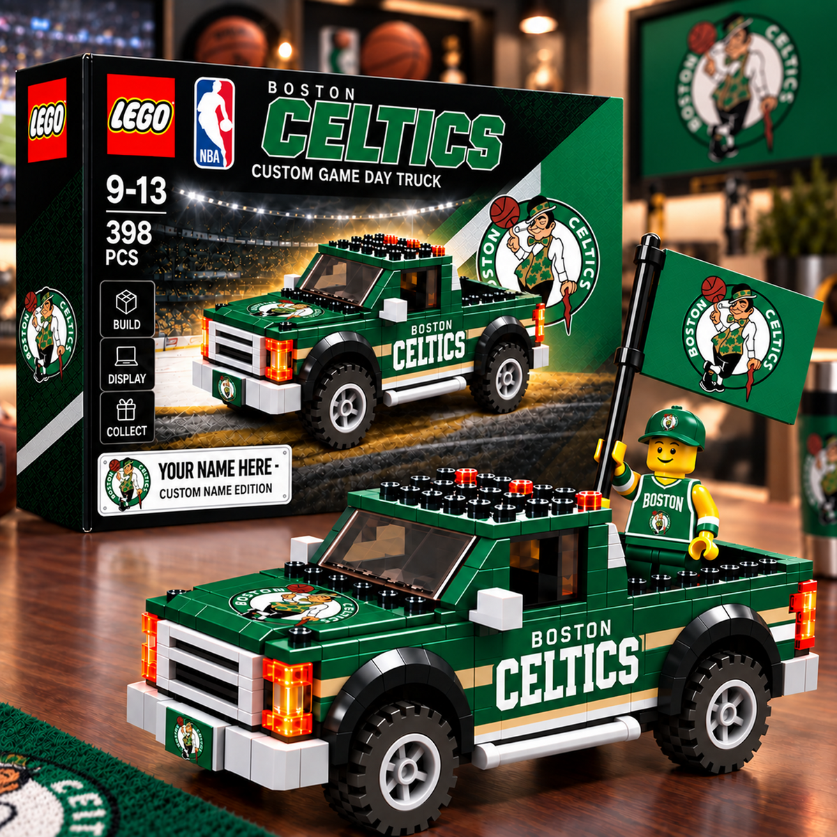 BOS x NBA Building Blocks Truck Toy Set V2