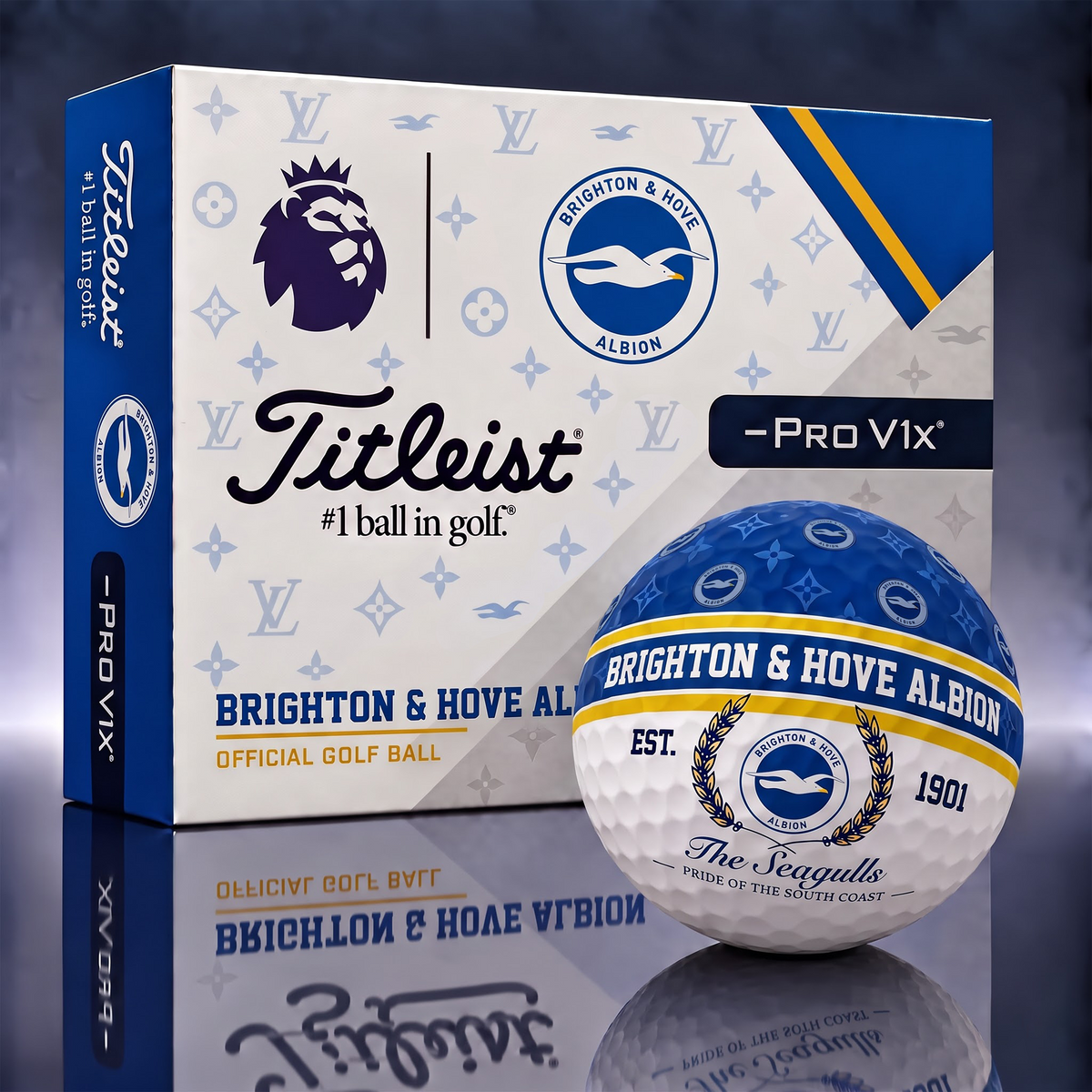 BRI x EPL Custom LV x Titleist Pro V1 Golf Balls Set