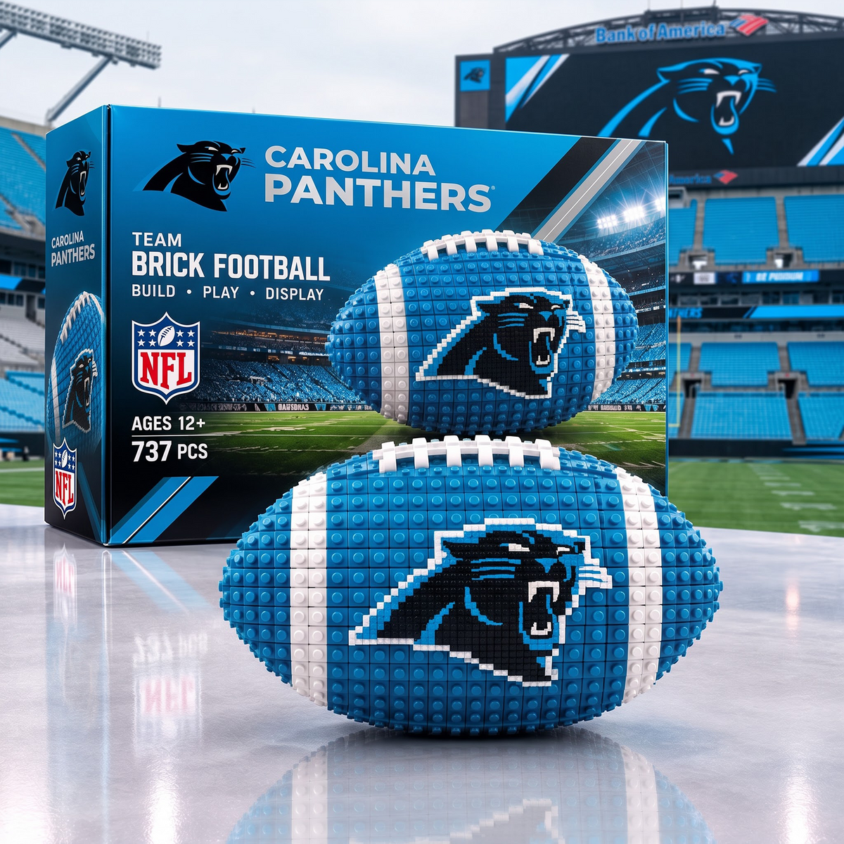 CAR X NFL Team Brick Football Building Set 3D Bricks Collector Model
