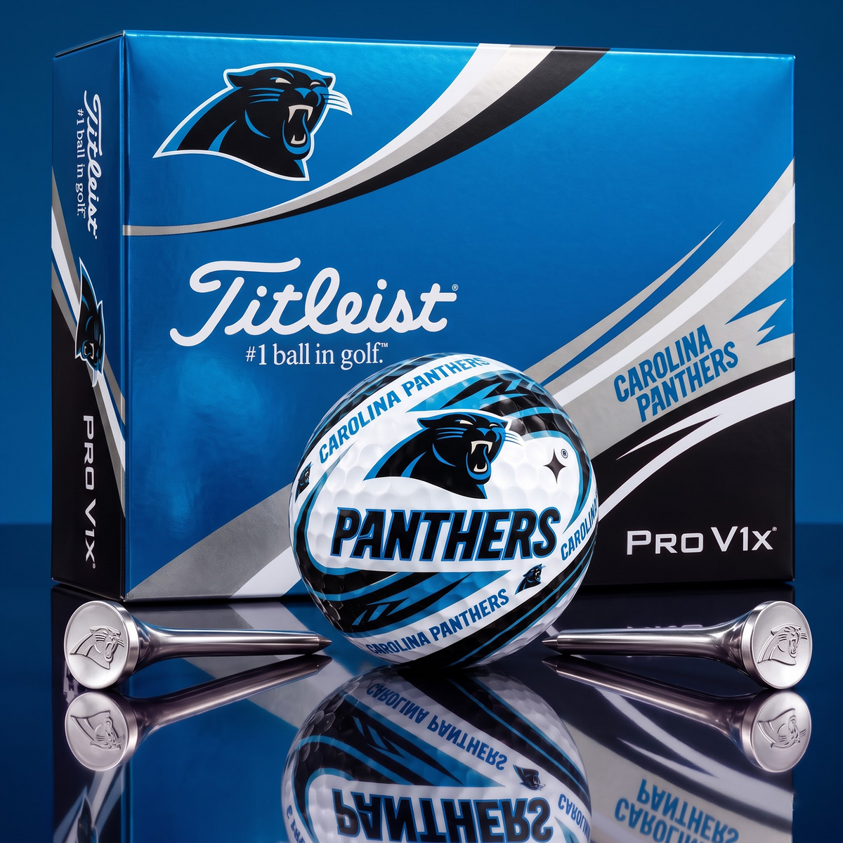 CAR x 1-of-1 NFLTitleist Pro V1x Golf Balls Set