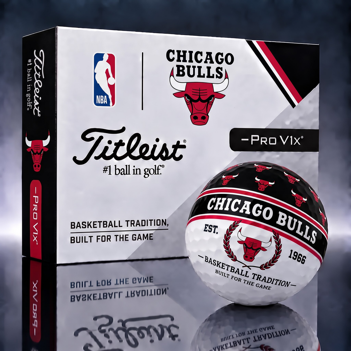 CB x NBA 1-OF-1 IN-HOUSE CRAFTED TITLEIST PRO V1X NBA LIMITED EDITION GOLF BALLS