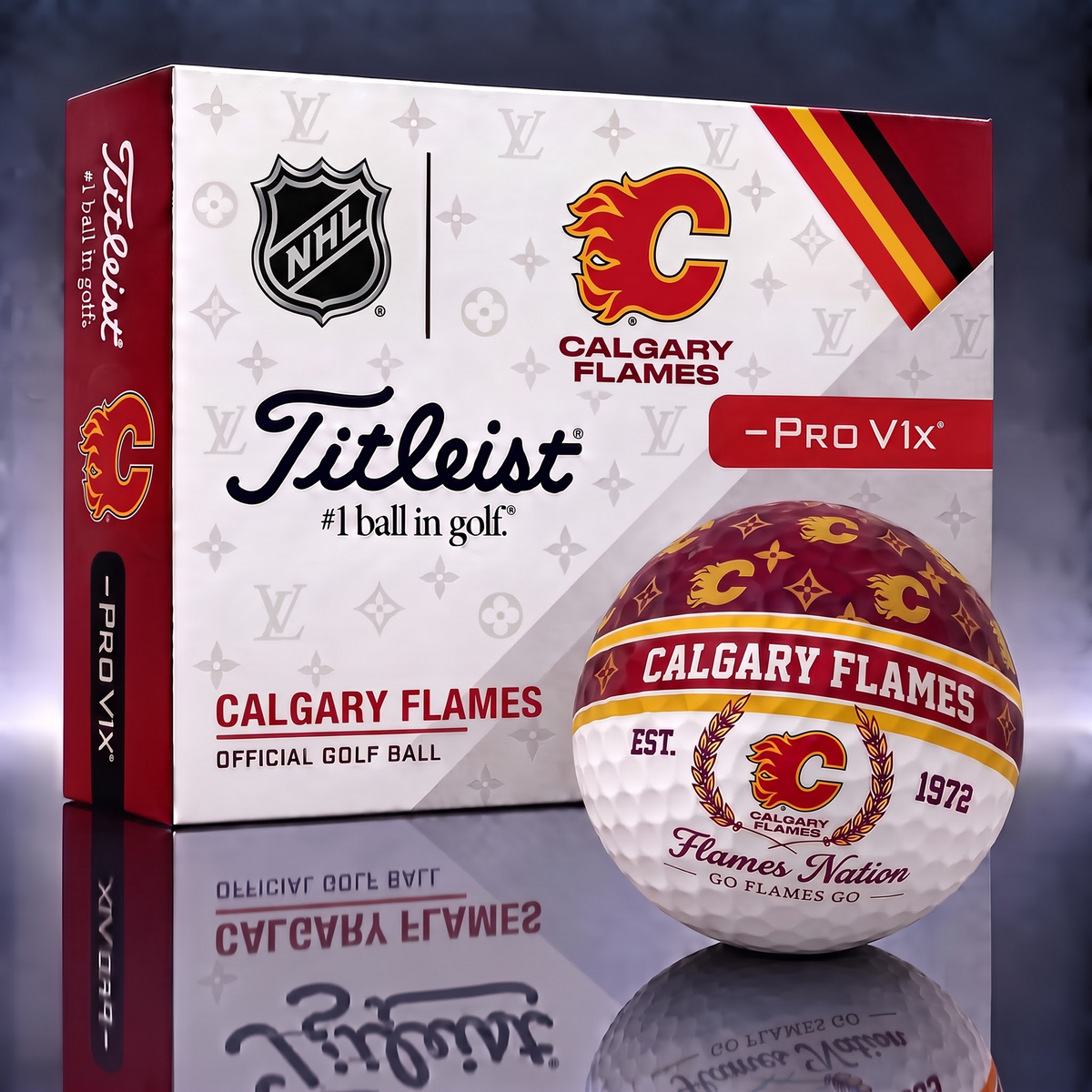CGY X NHL Custom LV x Titleist Pro V1 Golf Balls Set