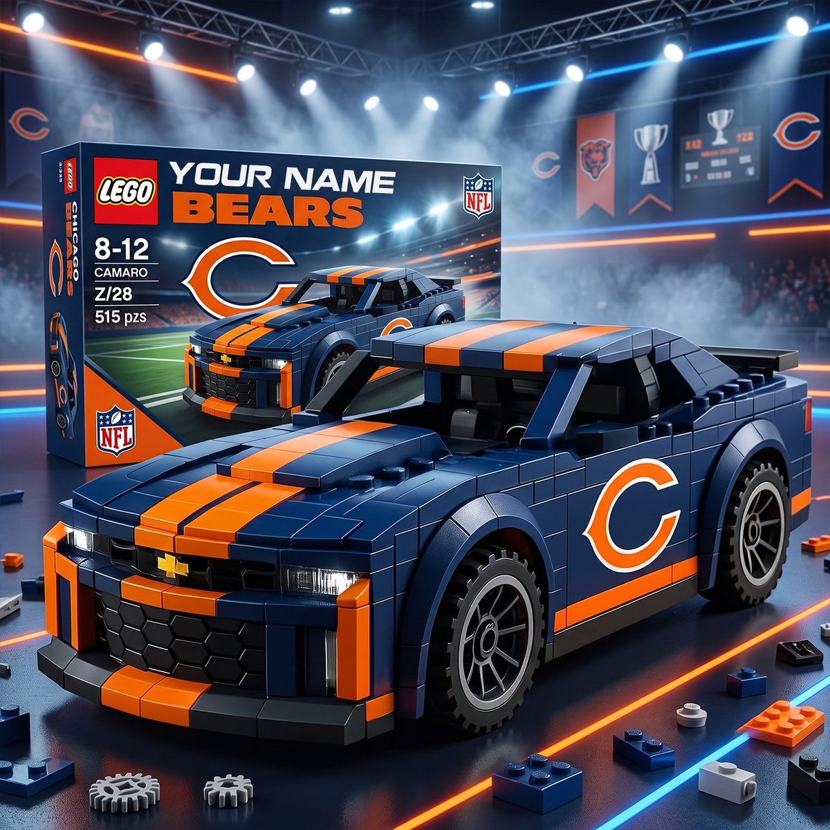 CHI x NFL Football Team Camaro Z28 V2