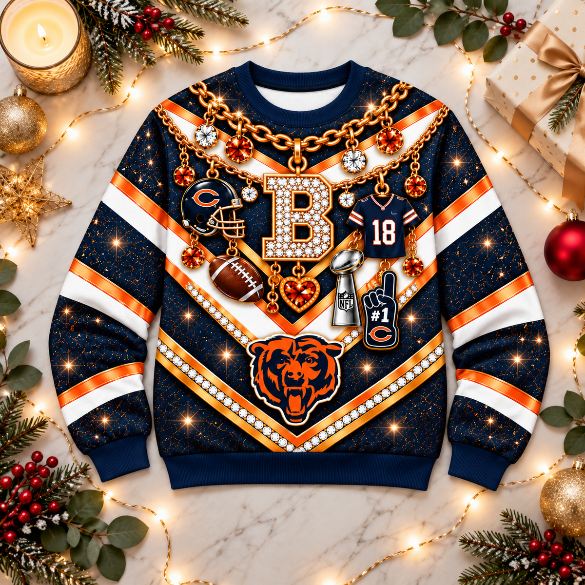 CHI x NFL Luxury Bling Sweatshirt