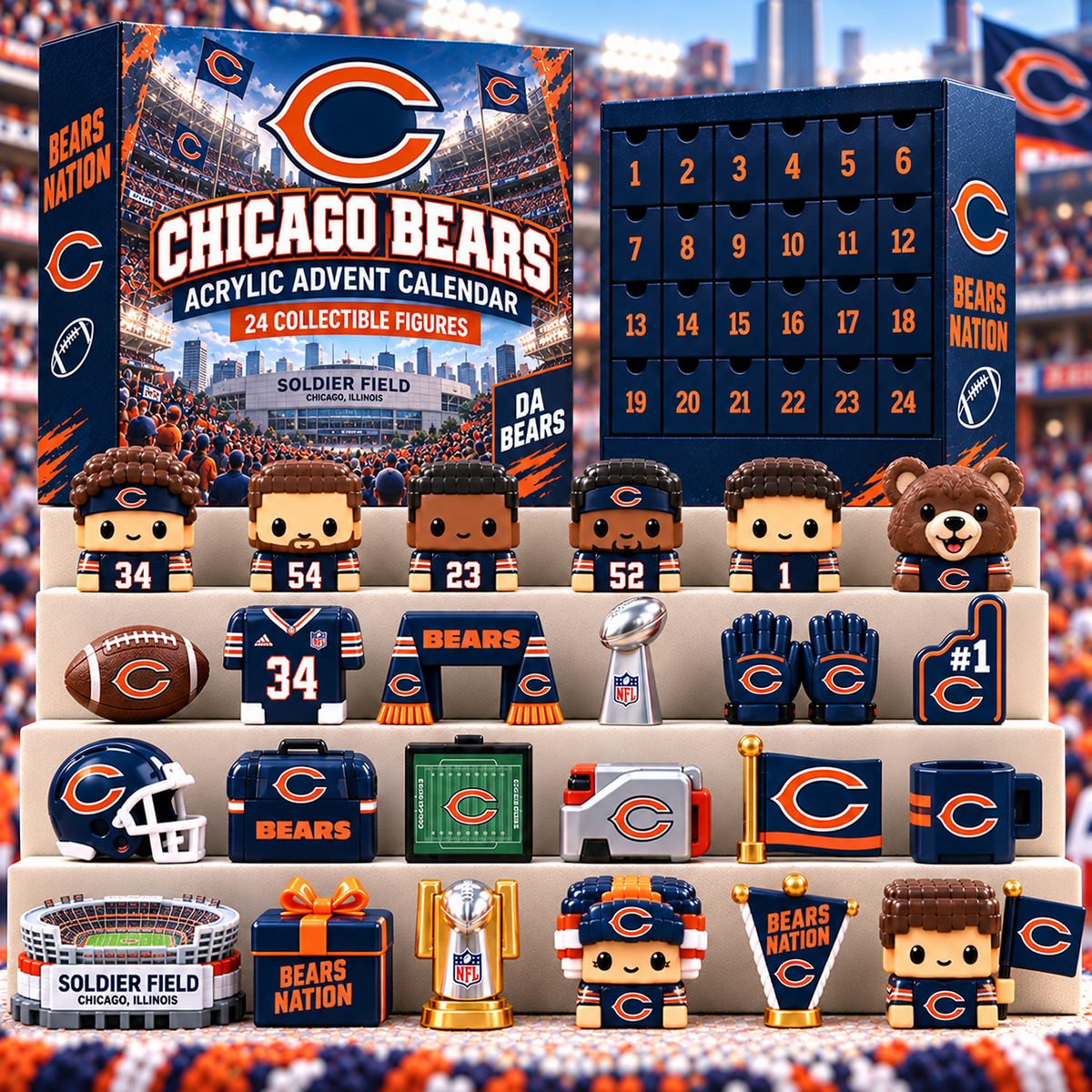CHI x NFL Premium 24 Days Of Advent Calendar