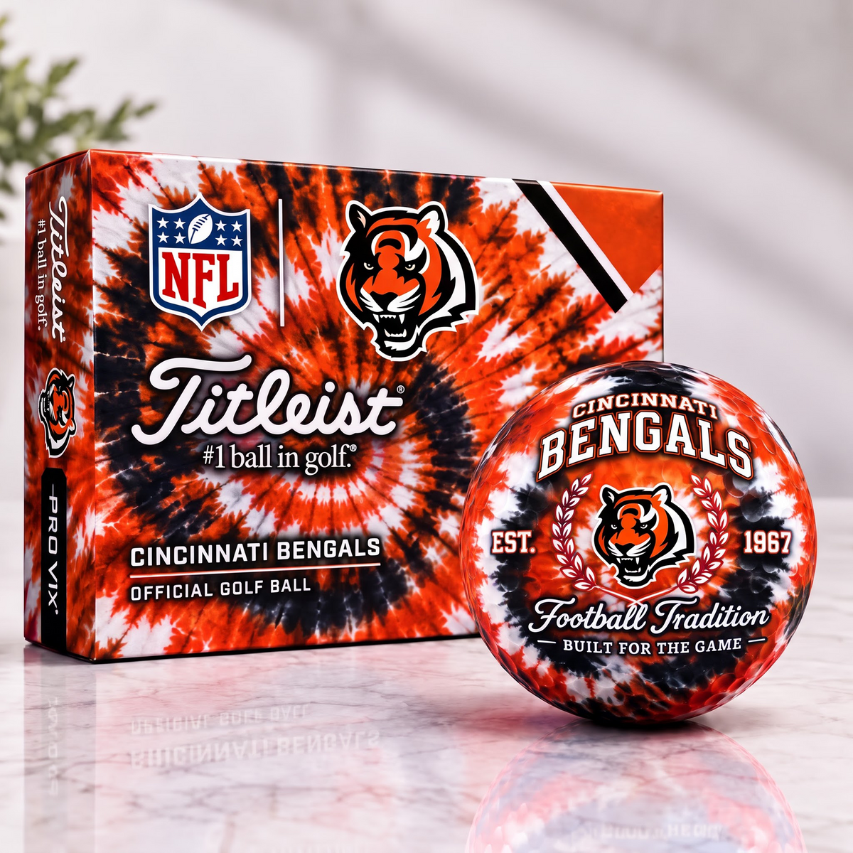 CIN X Tradition Tie Dye Golf Ball