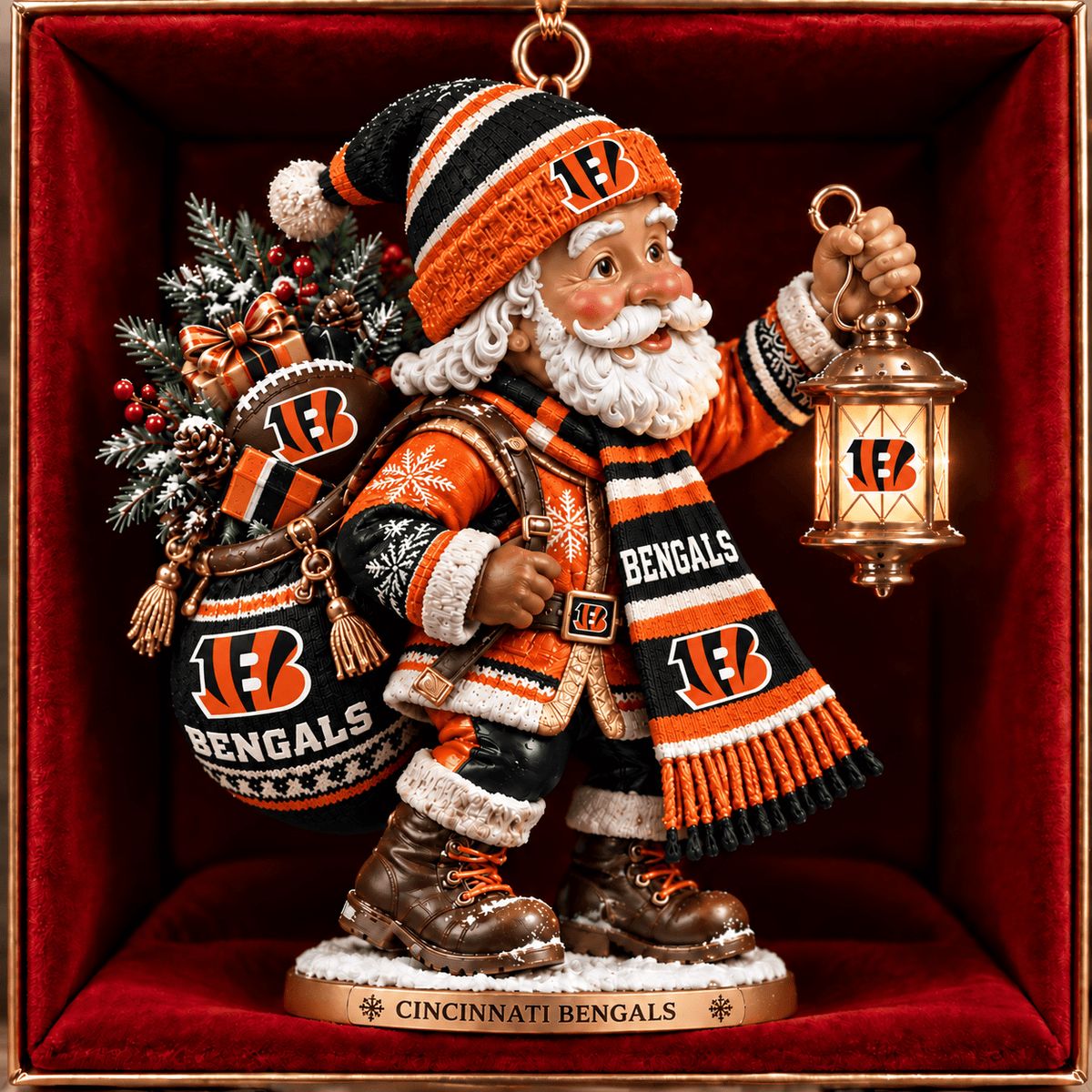 CIN x NFL Santa Claus Ornament Chrismas For Fan