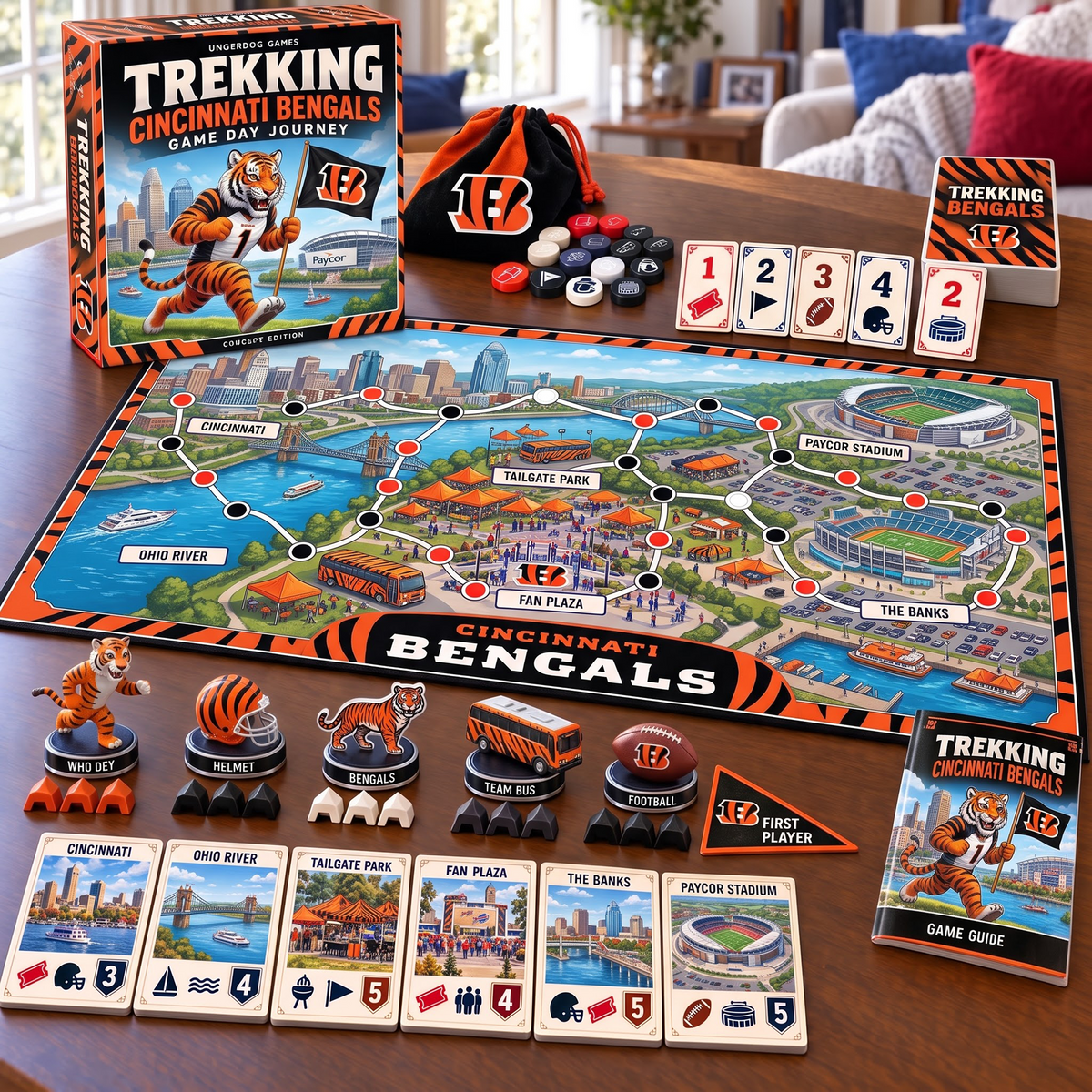 CIN x Premium NFL Trekking Adventure Board Game