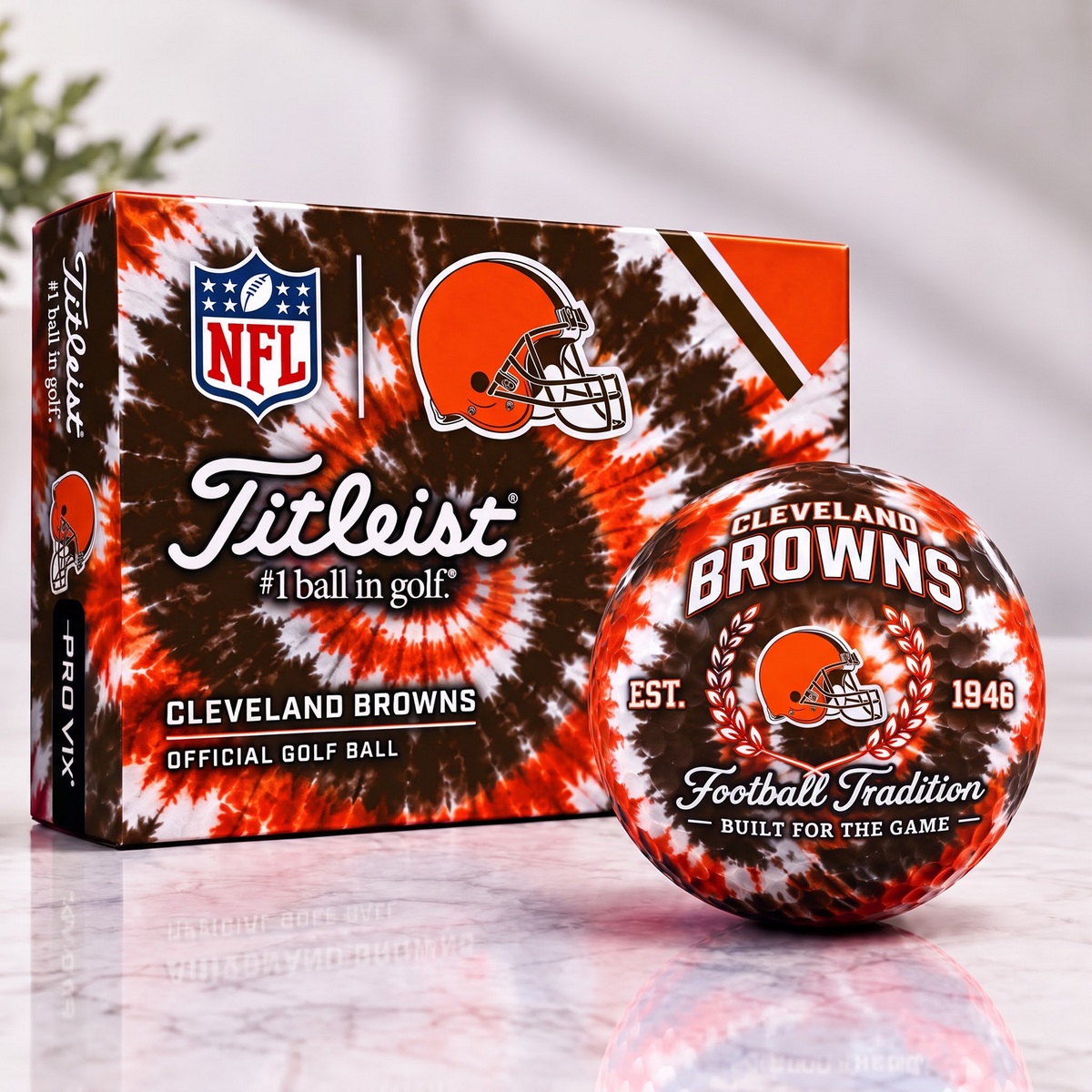 CLE X Tradition Tie Dye Golf Ball