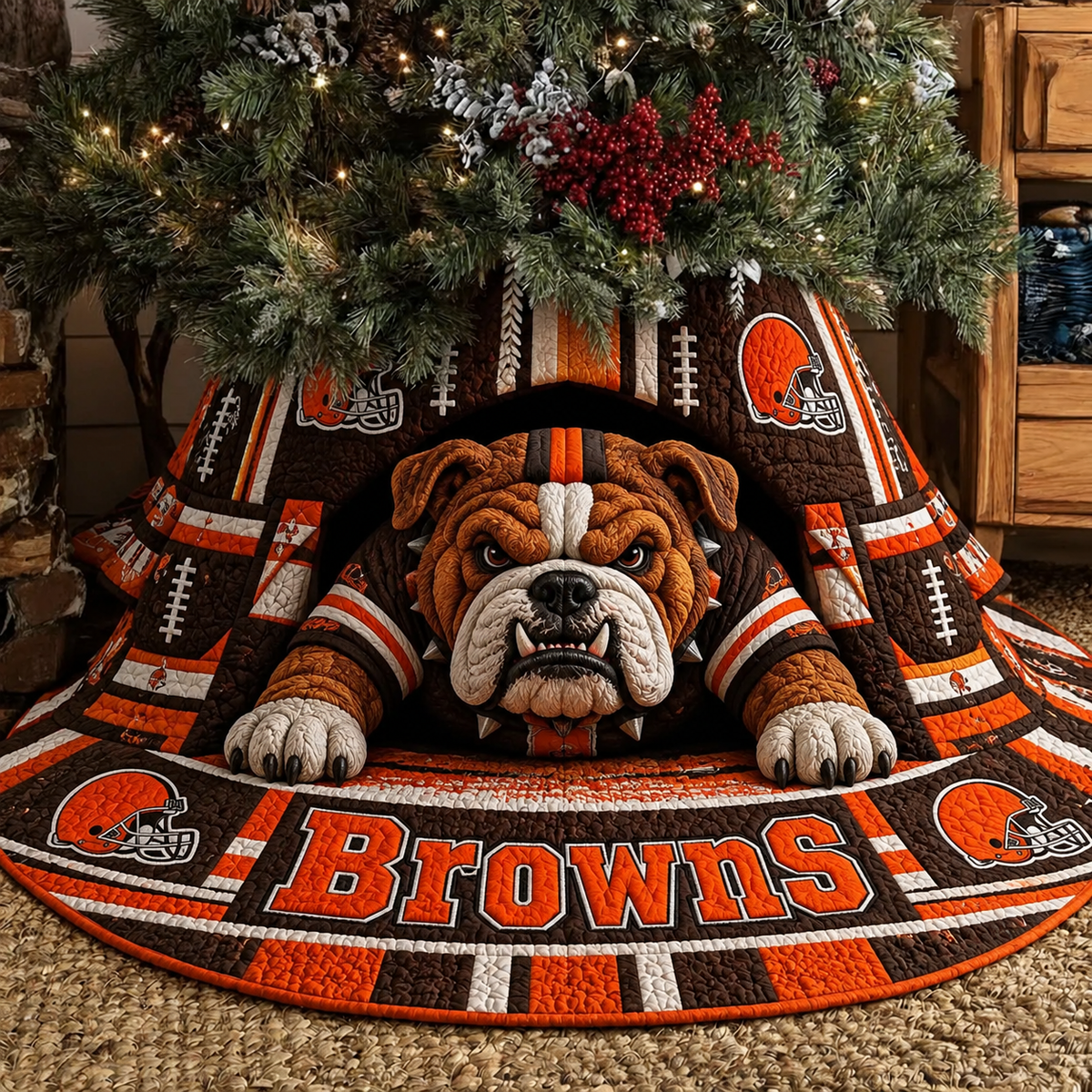 CLE x NFL Premium Tree Skirt