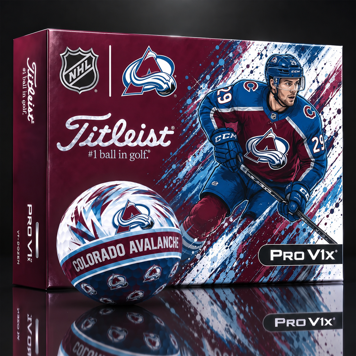 COL X Custom NHL Dynamic Paint Splatter Golf Balls