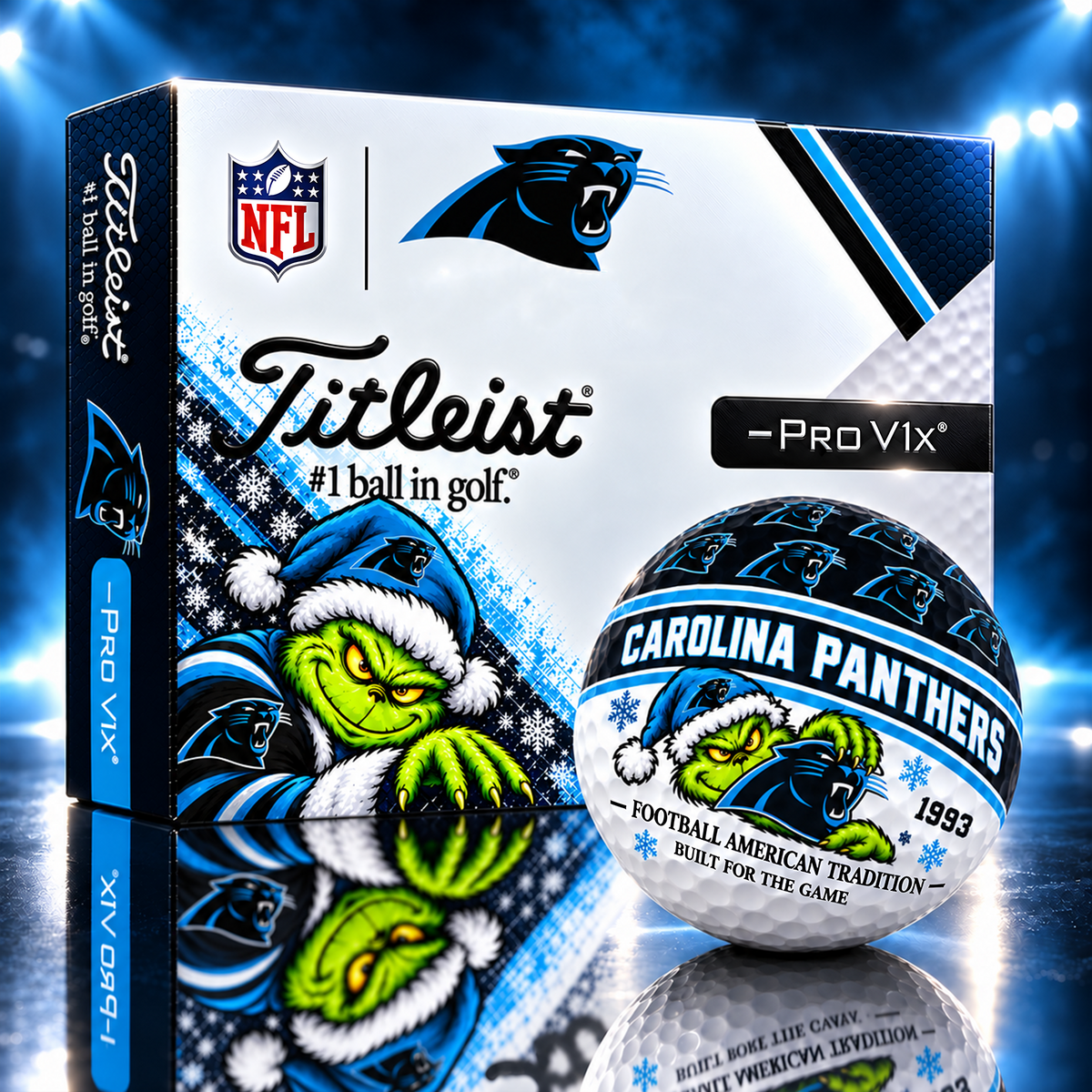 CP x NFL 1-OF-1 IN-HOUSE CRAFTED TITLEIST PRO V1X GOLF BALLS