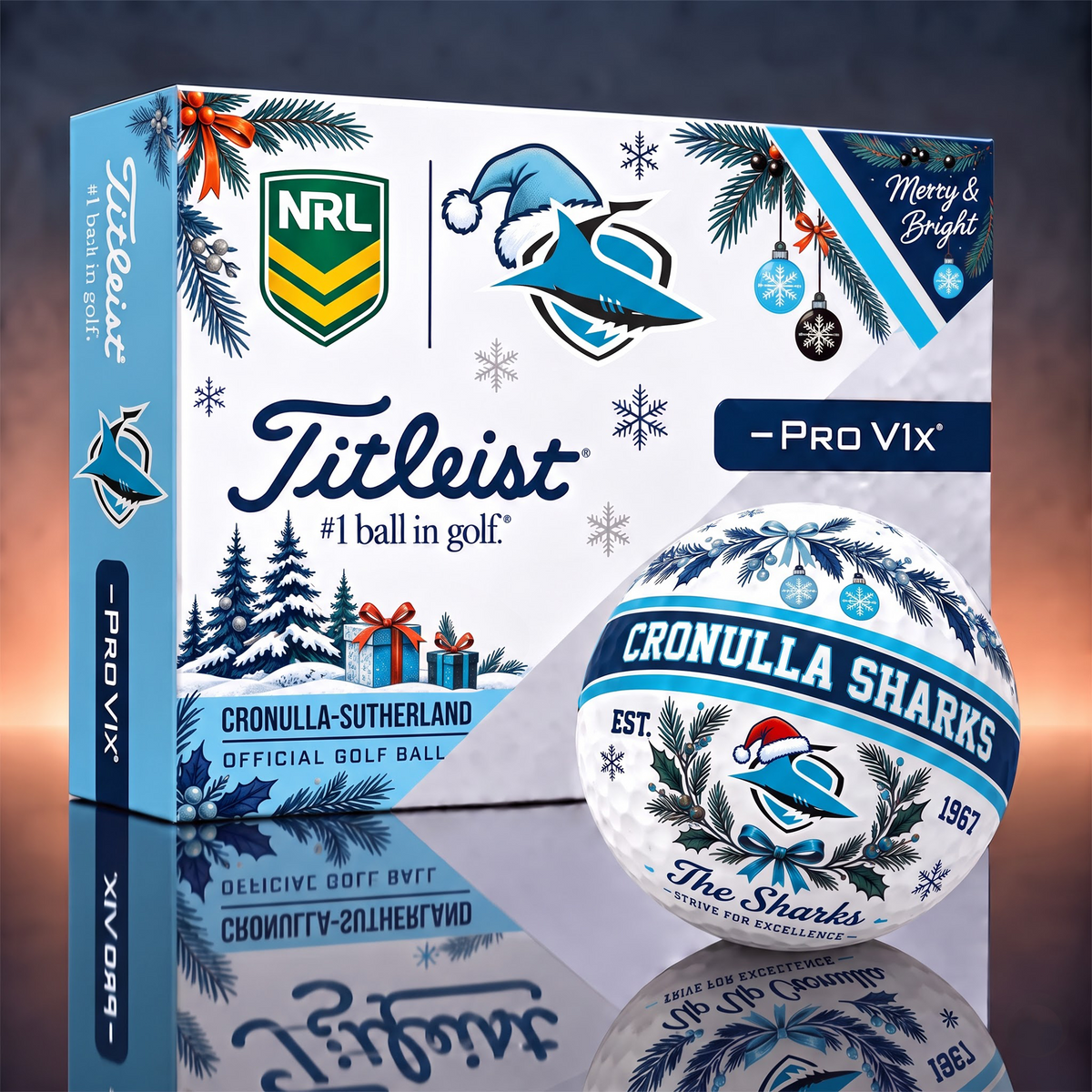 CSS x 1-OF-1 NRL TITLEIST CHRISTMAS GOLF BALLS