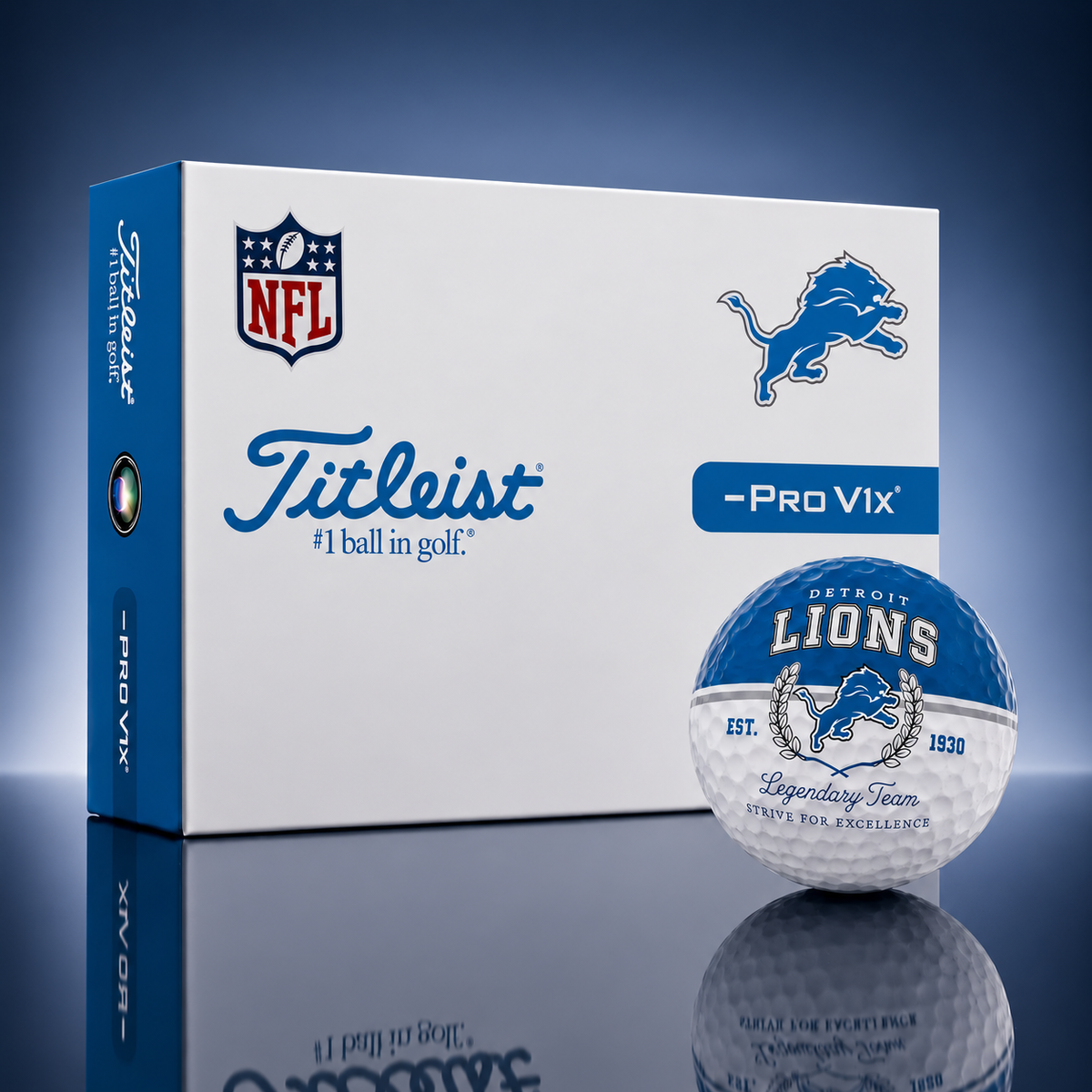 Exclusive NFL x DET Legendary Team Golf Ball
