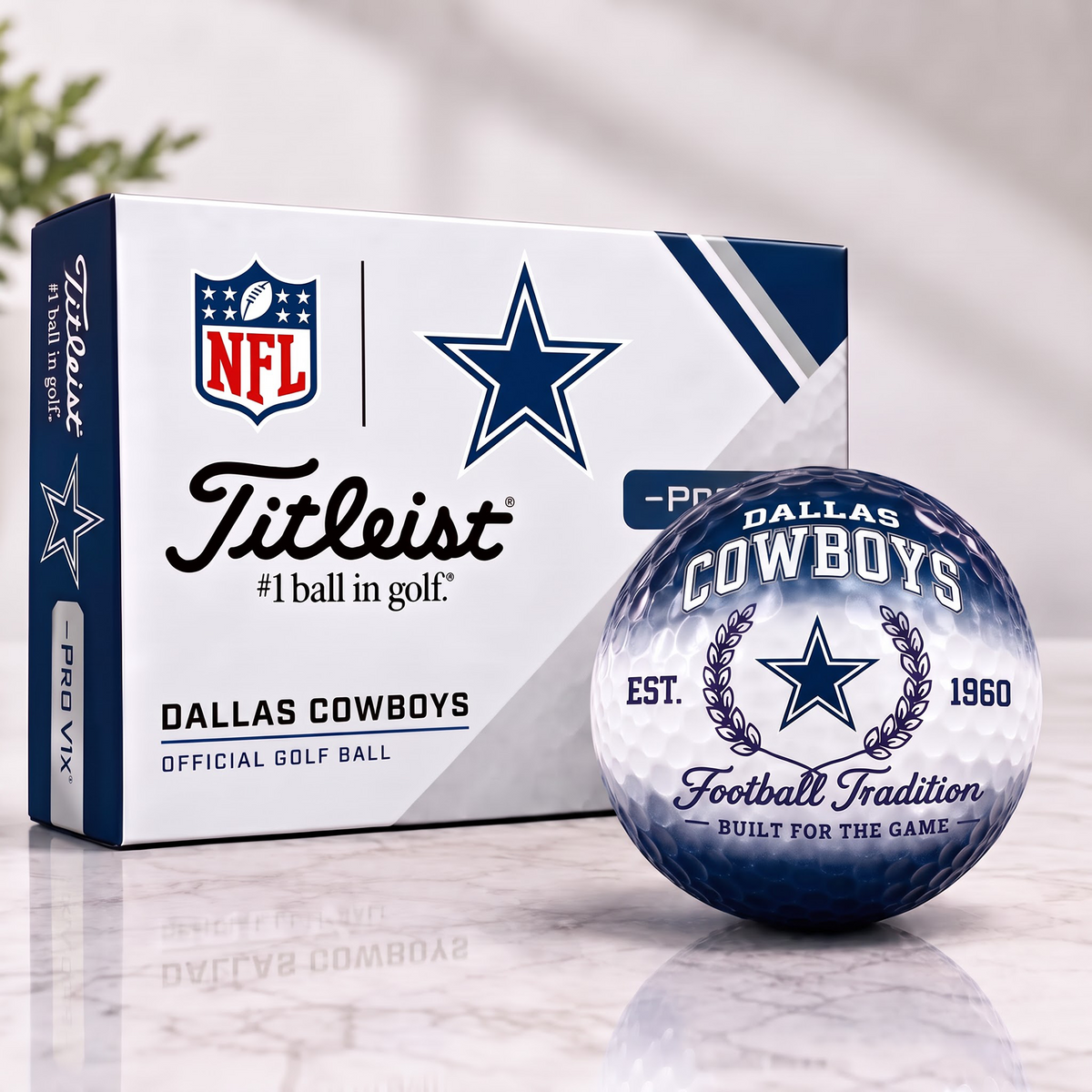 DAL X Custom NFL Football Tradition Golf Ball Set