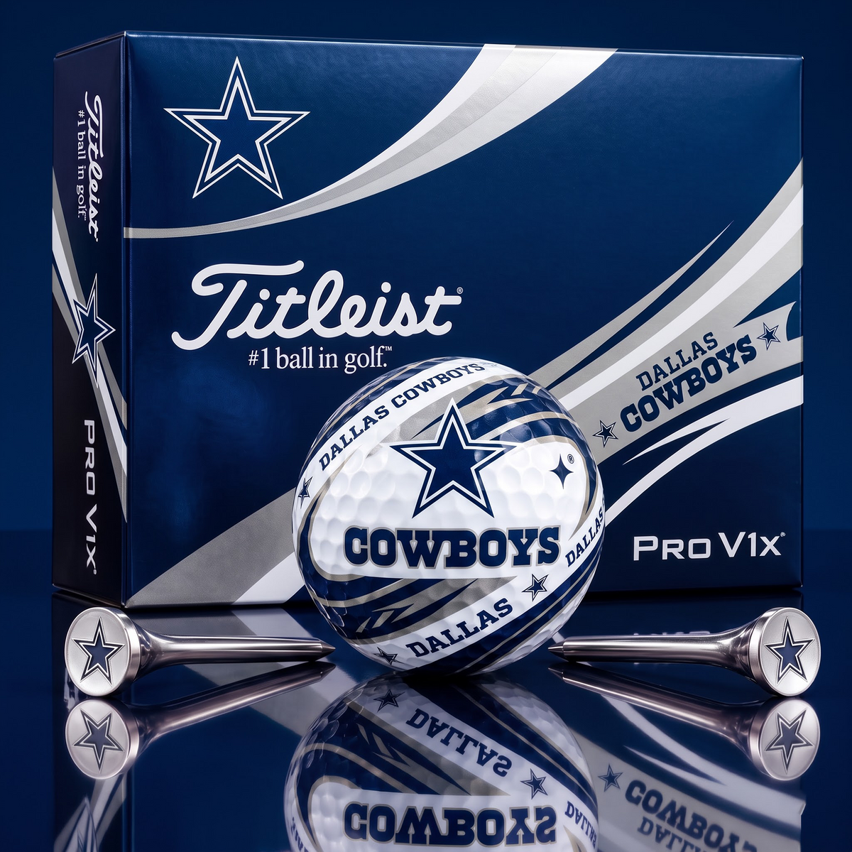 DAL x 1-of-1 NFLTitleist Pro V1x Golf Balls Set