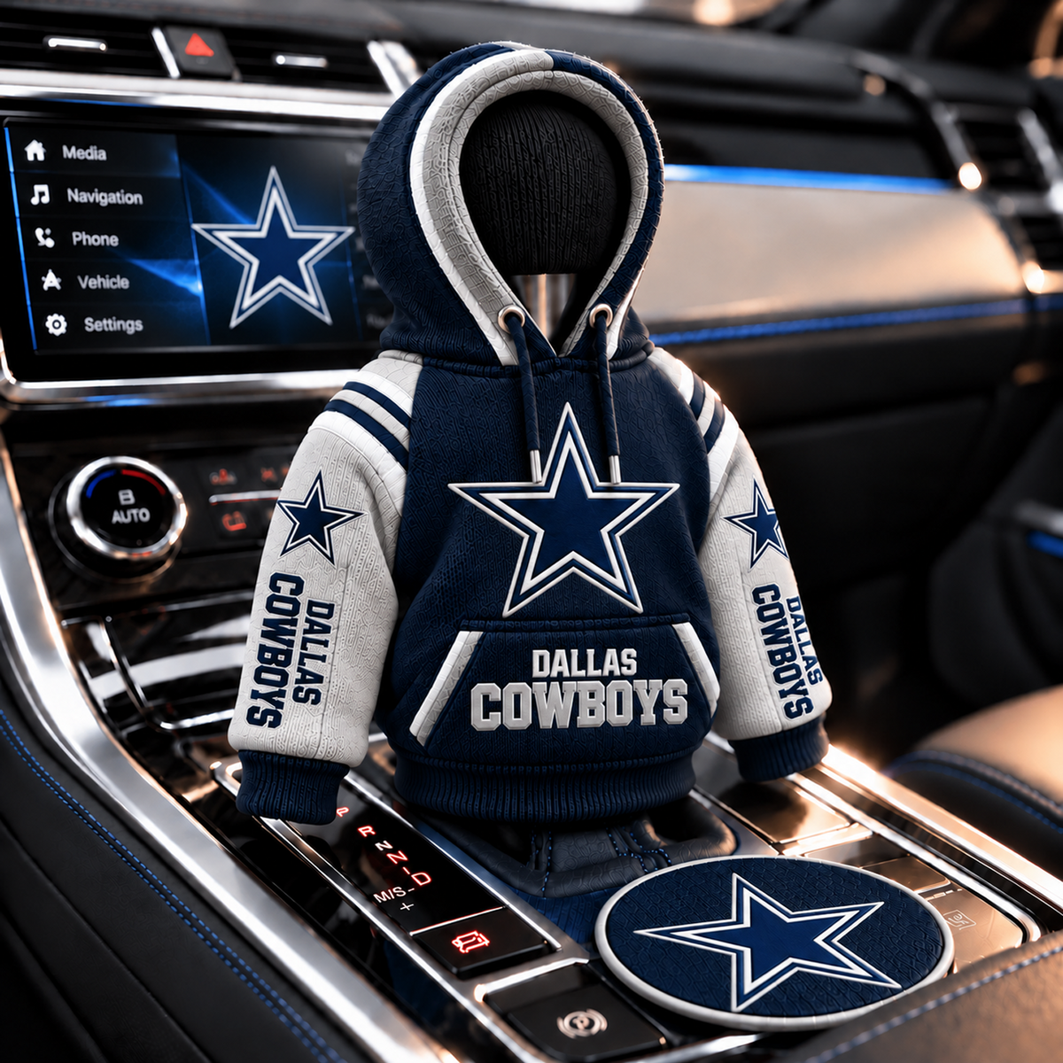 DAL x NFL Personalized Name Shift Knob Hoodie