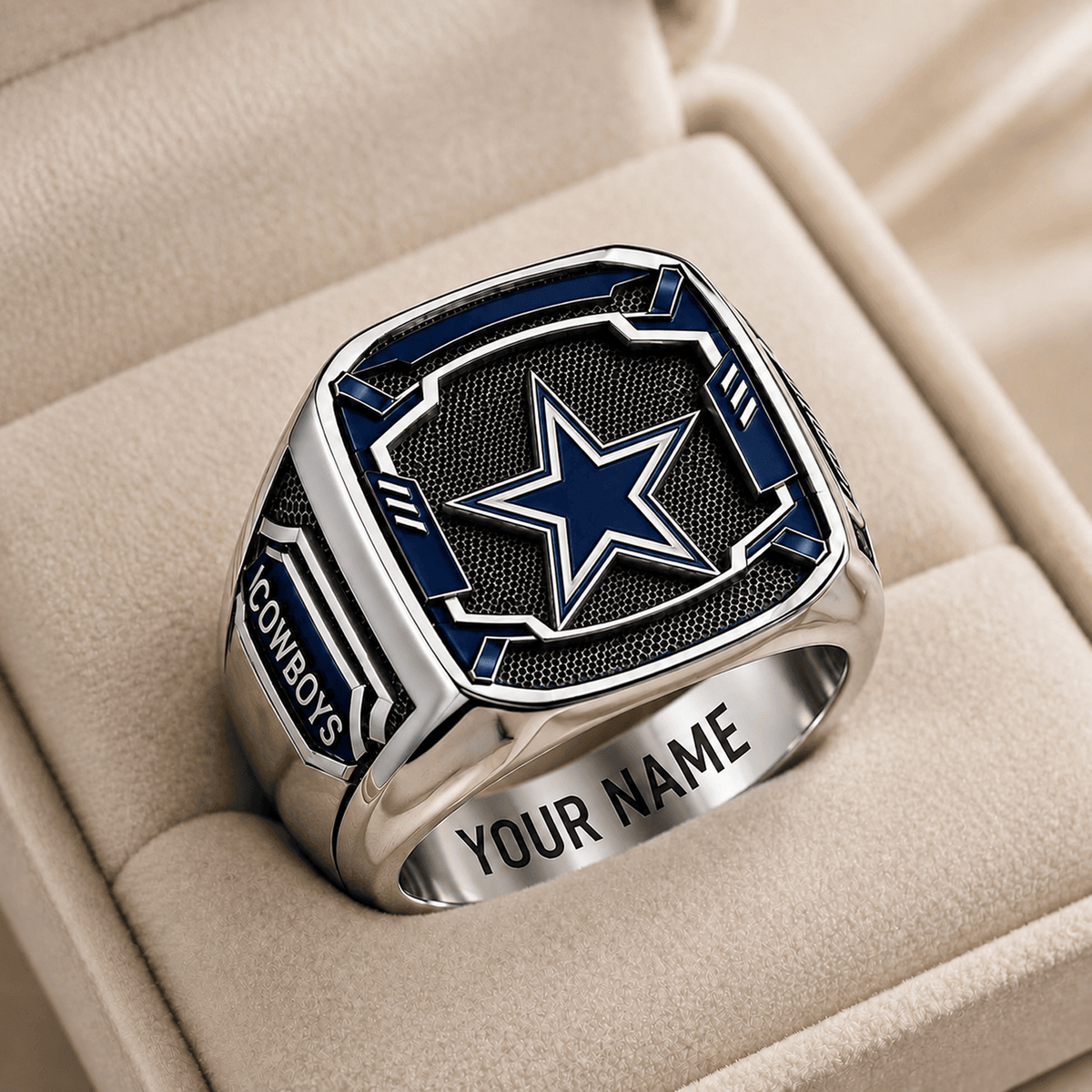 DAL x NFL Special Ring Custom Any Name Gift For Fan Love