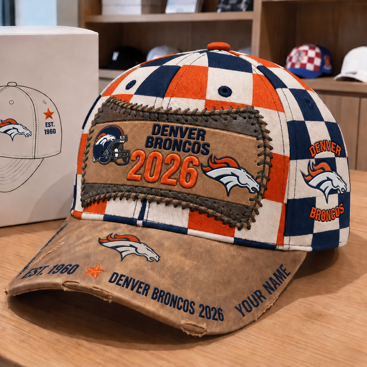 DEN x NFL Vintage Casual Football Hat