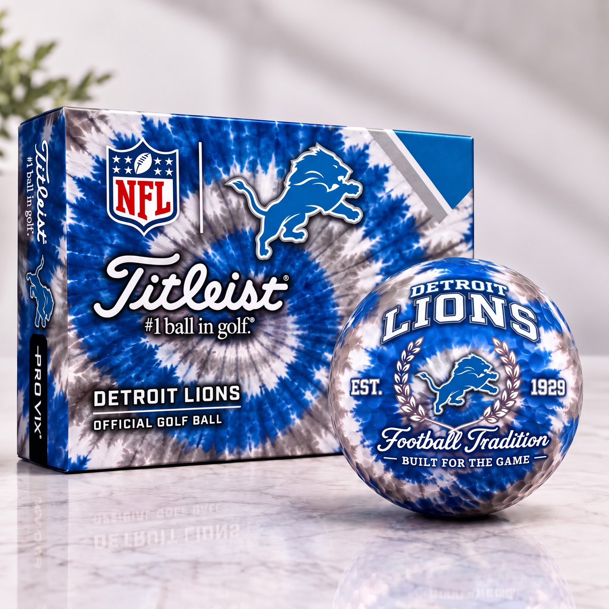 DET X Tradition Tie Dye Golf Ball