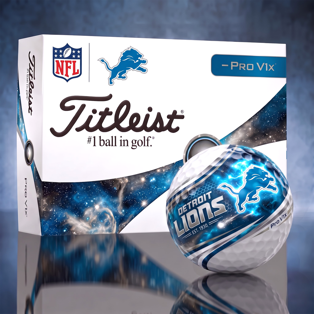 DL x Custom 1-of-1 NFL Team Galaxy Titleist Golf Balls Set