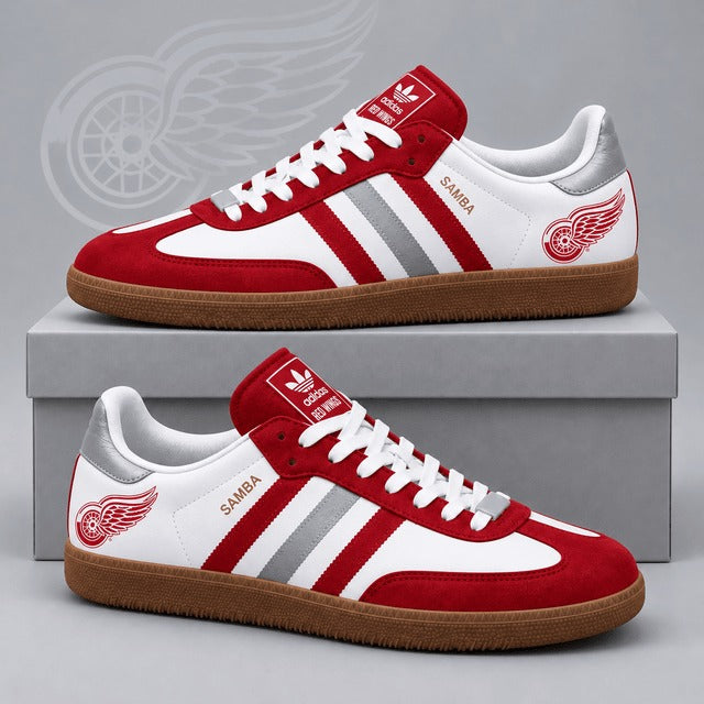 DRW x NHL Retro Samba Low Top Sneakers Classic Three Stripe Hockey Fan Casual Shoes
