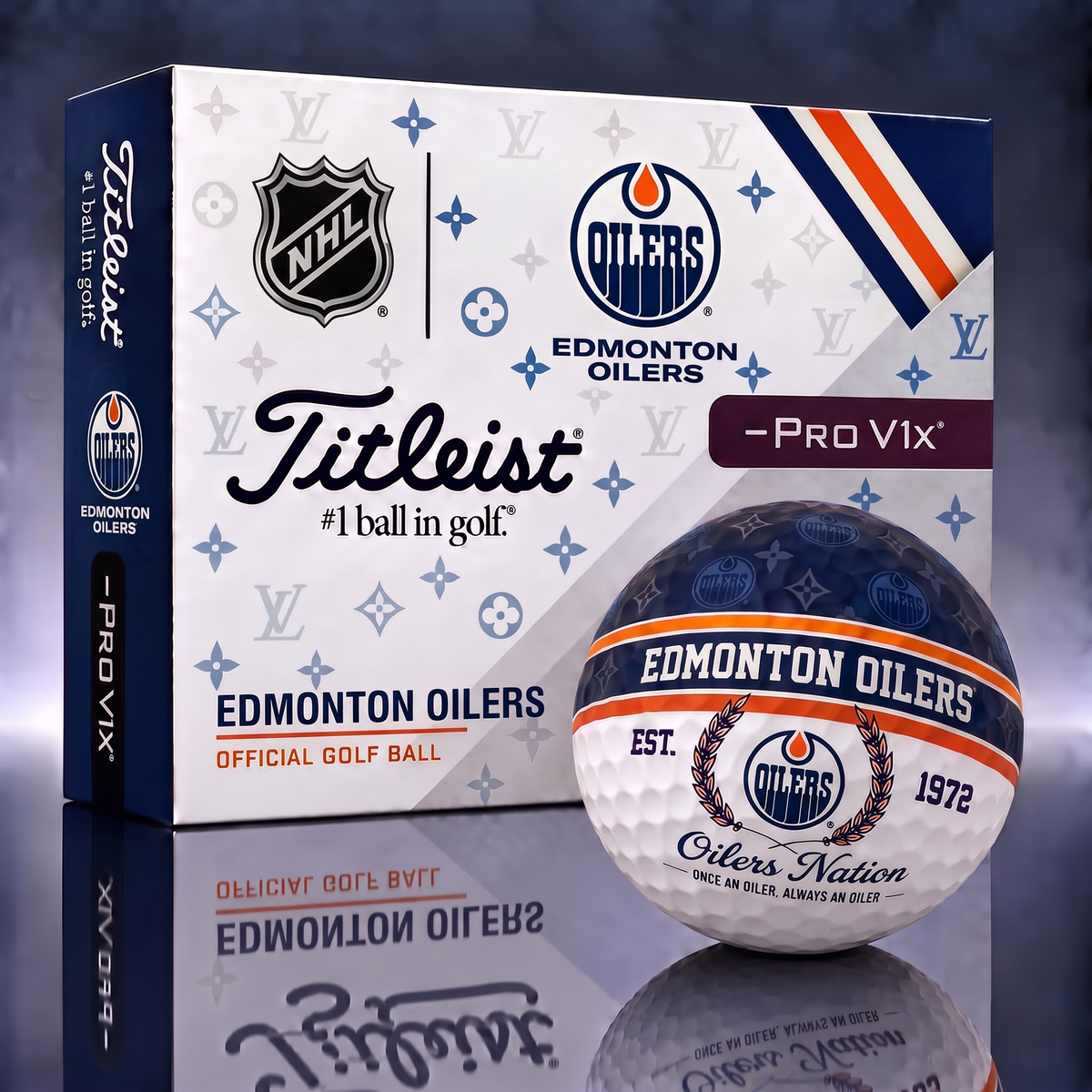 EDM X NHL Custom LV x Titleist Pro V1 Golf Balls Set