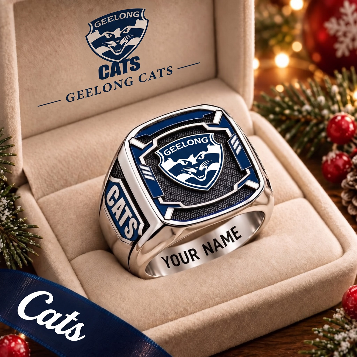 Exclusive AFL x GC Personalized Name Ring