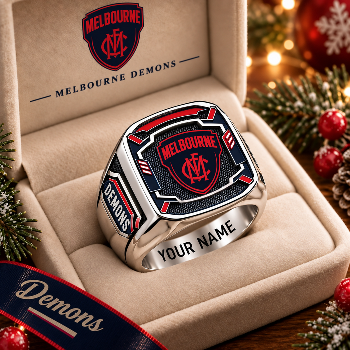 Exclusive AFL x MD Personalized Name Ring