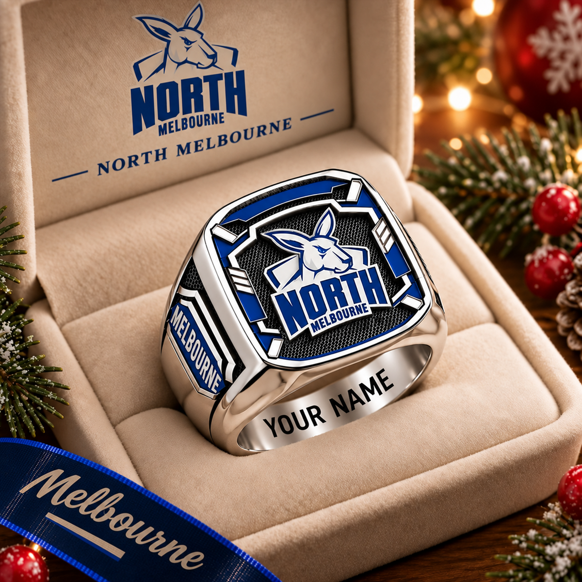 Exclusive AFL x NMK Personalized Name Ring