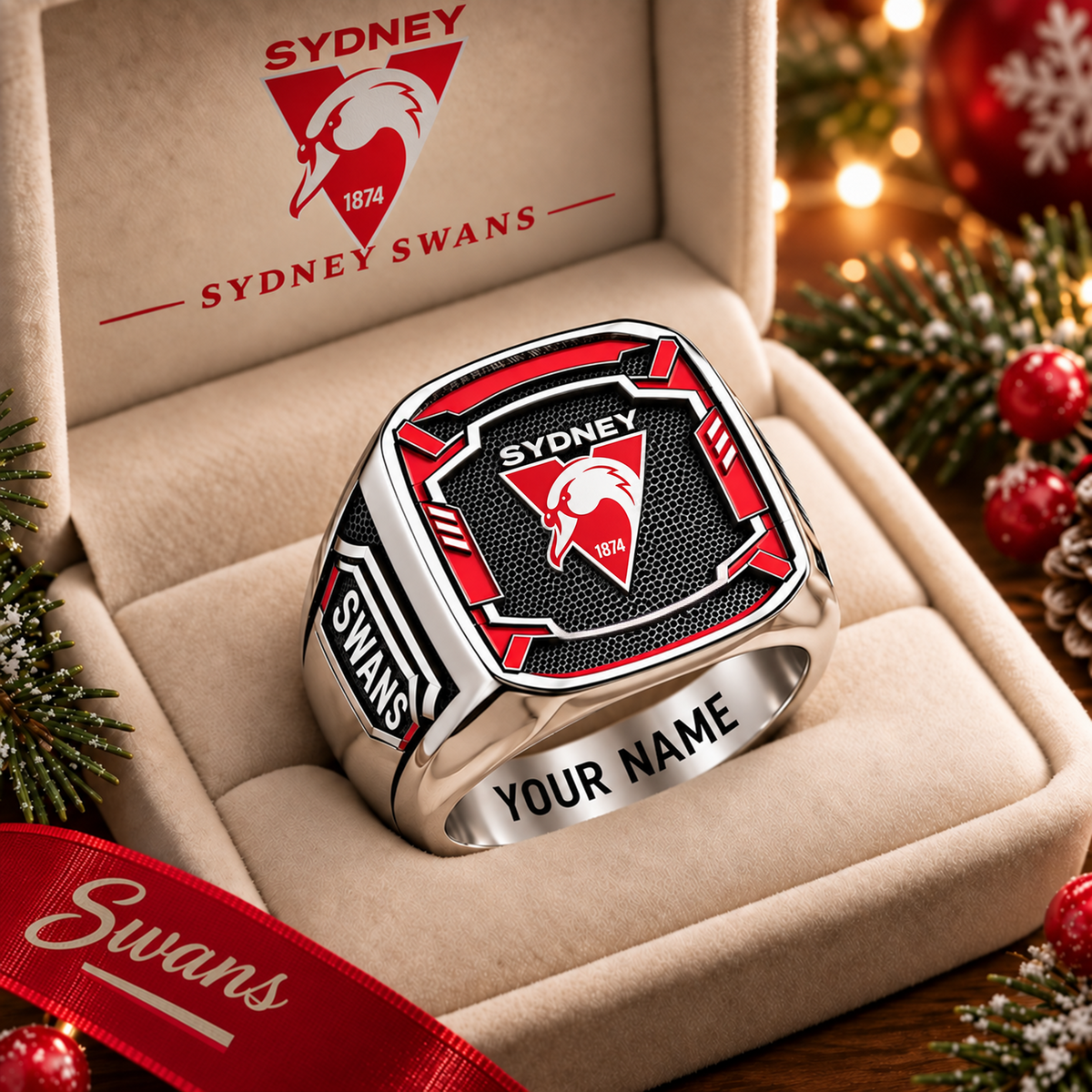 Exclusive AFL x SS Personalized Name Ring