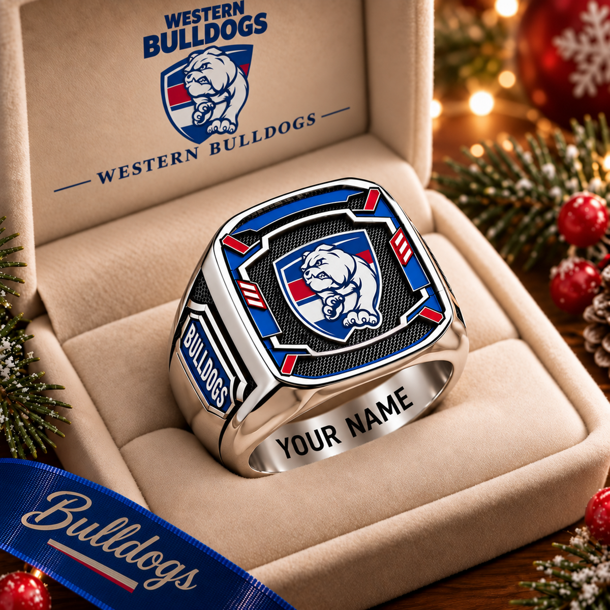 Exclusive AFL x WB Personalized Name Ring