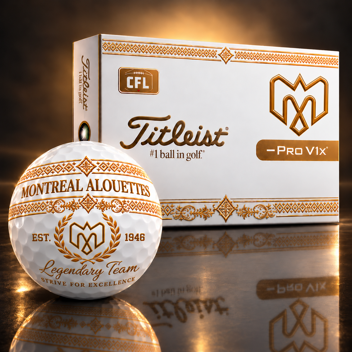 Exclusive CFL x MA Legendary Team V8 Golf Ball