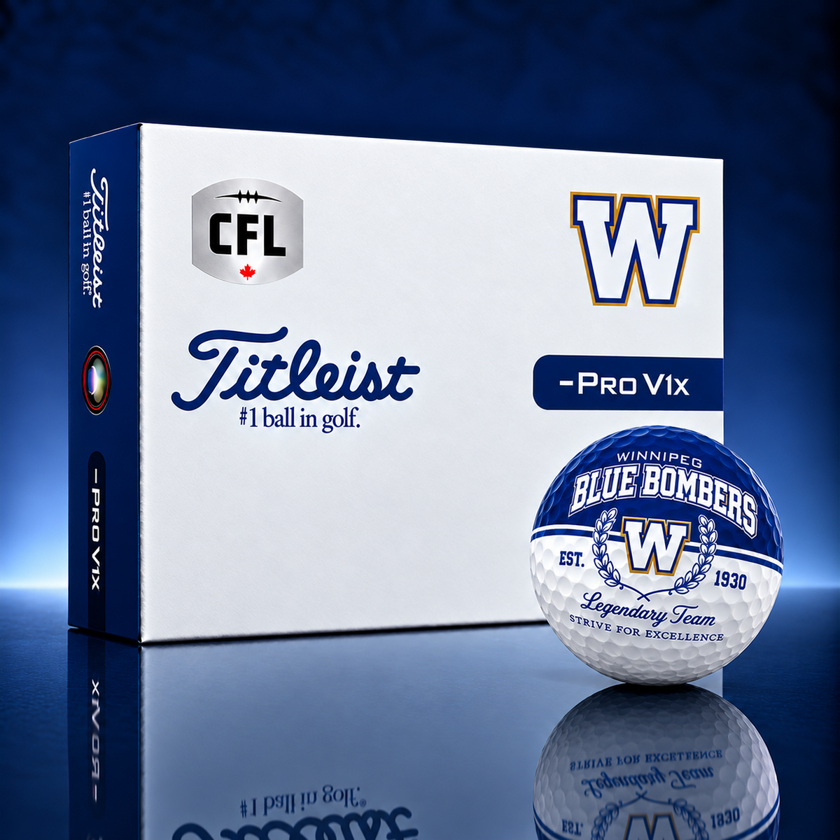Exclusive CFL x WBB Legendary Team Golf Ball