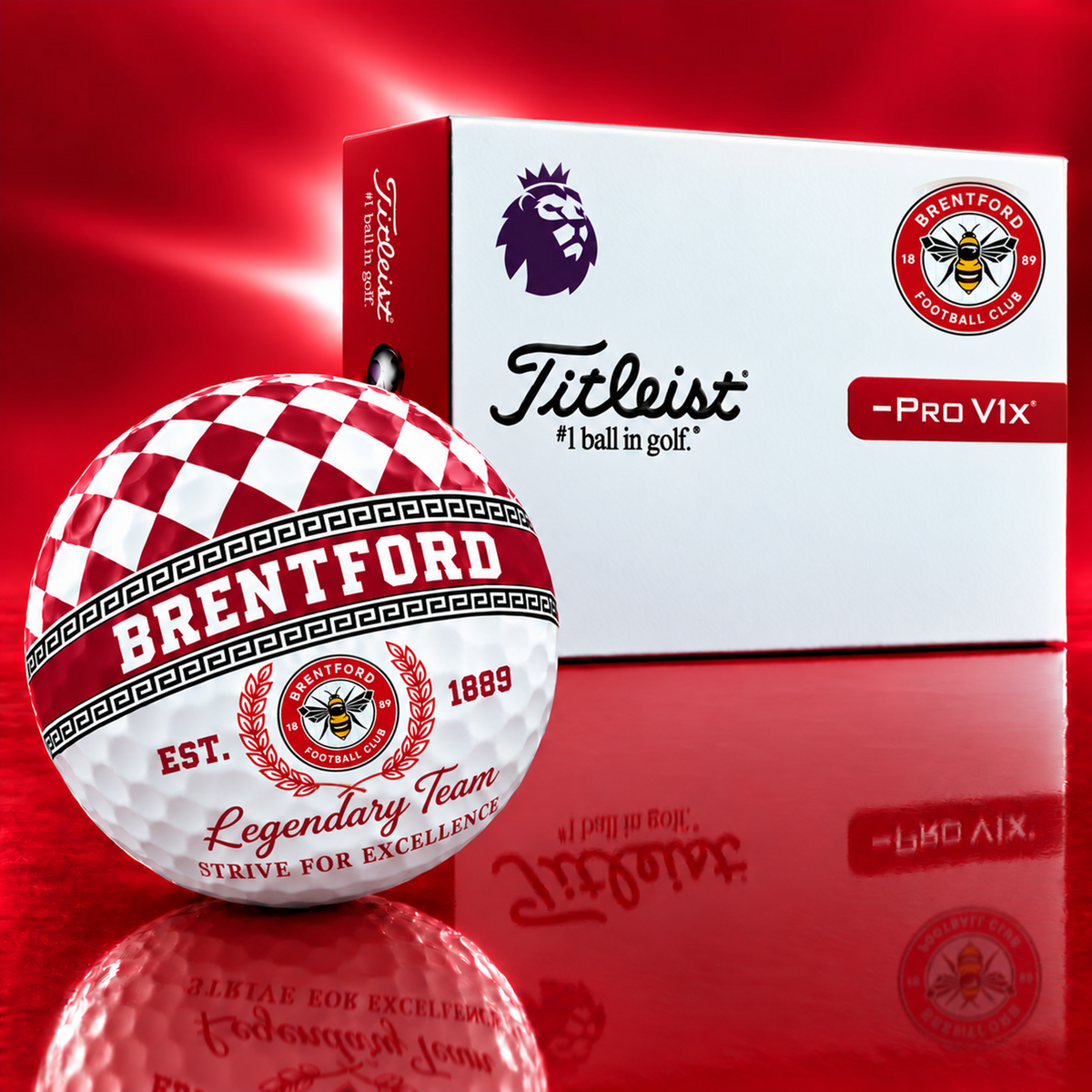 Exclusive EPL x BRE Legendary Team V10 Golf Ball