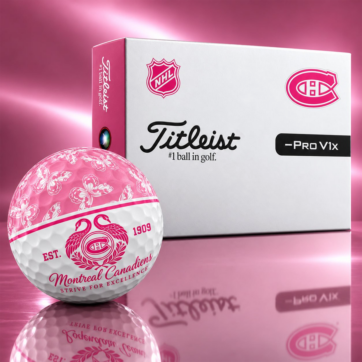 Exclusive Elegant NHL x MON Golf Ball