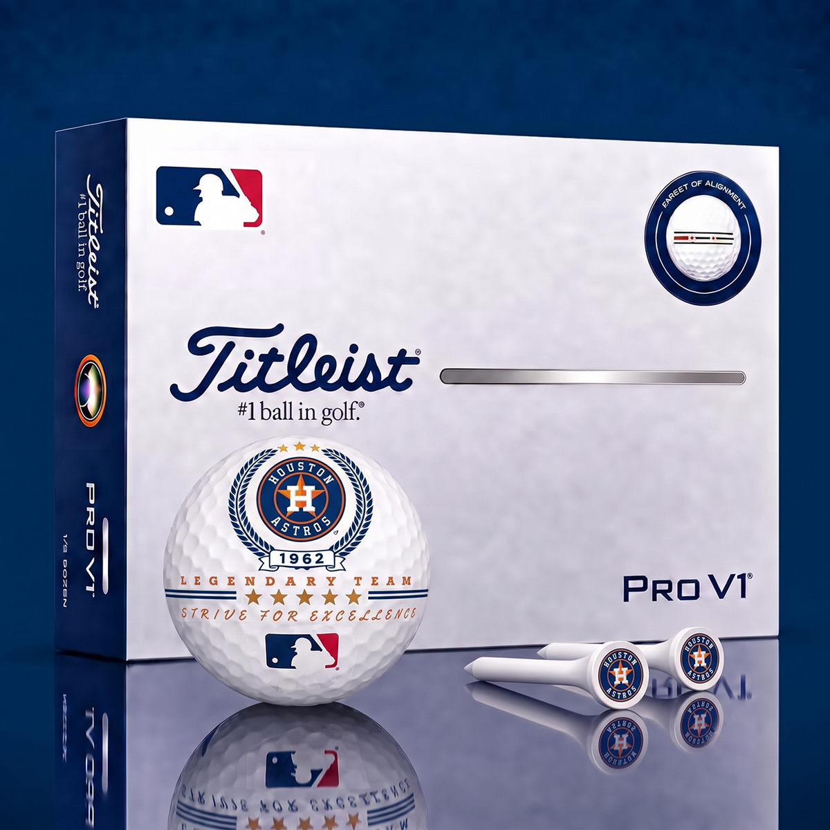 Exclusive MLB x HOU Legendary Team V2 Golf Ball