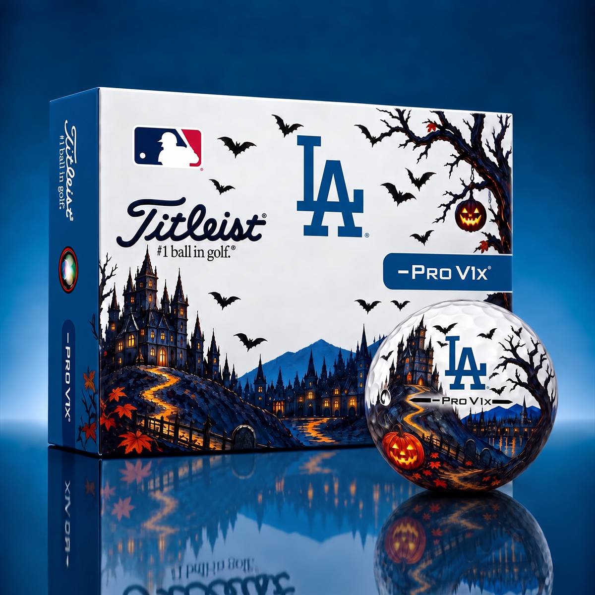 Exclusive MLB x LAD Halloween V3 Golf Ball