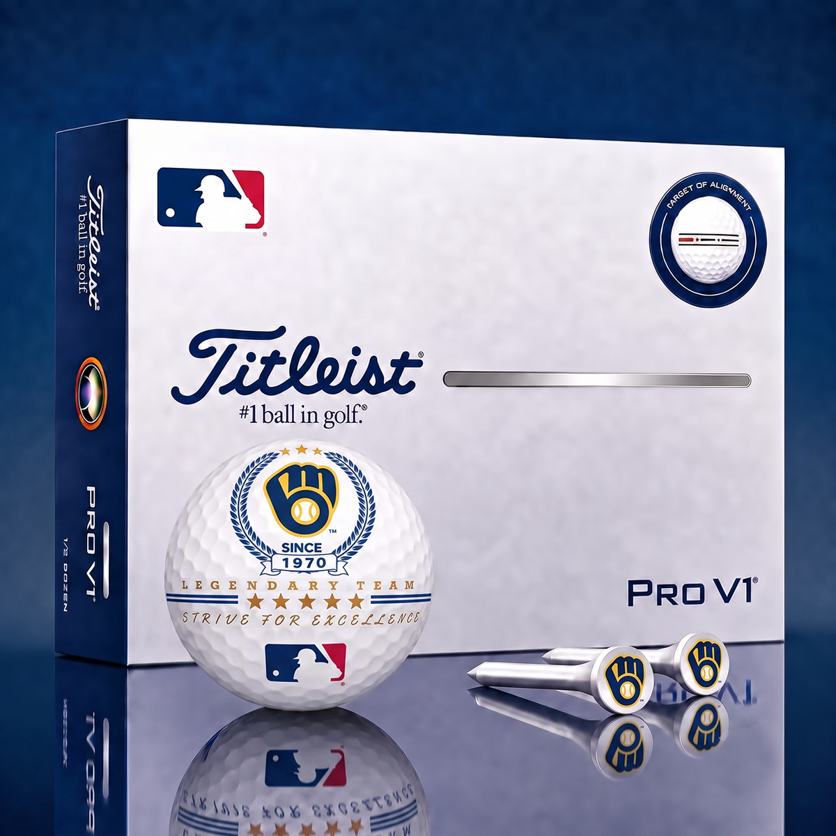 Exclusive MLB x MIL Legendary Team V2 Golf Ball