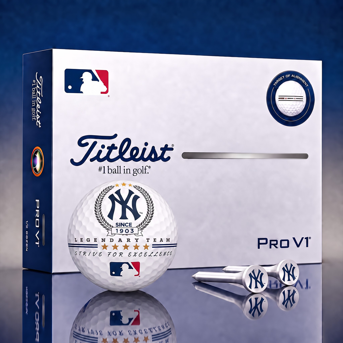 Exclusive MLB x NYY Legendary Team V2 Golf Ball